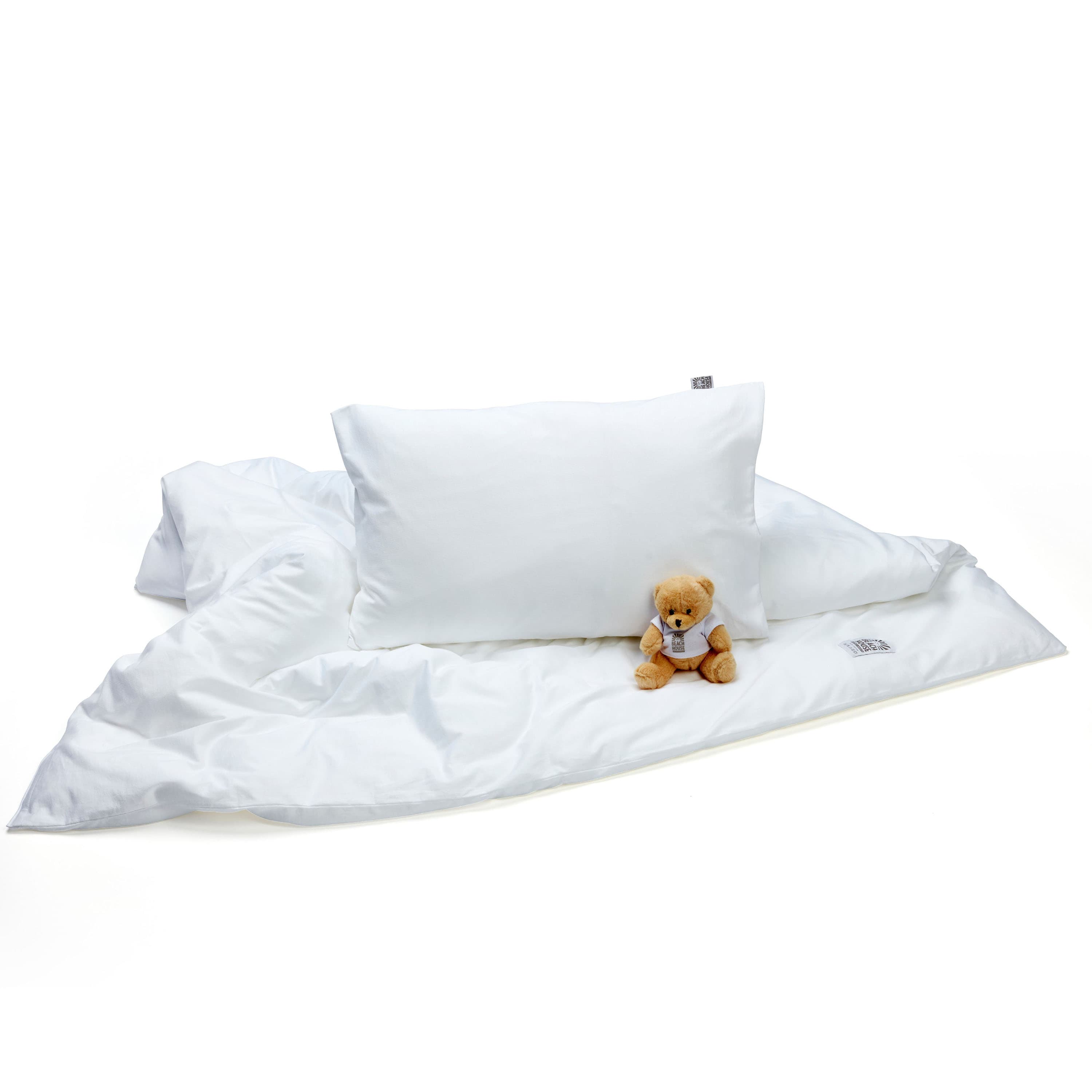 Baby vuodevaatteet Plain pussilakanasetti valkoinen 100x130