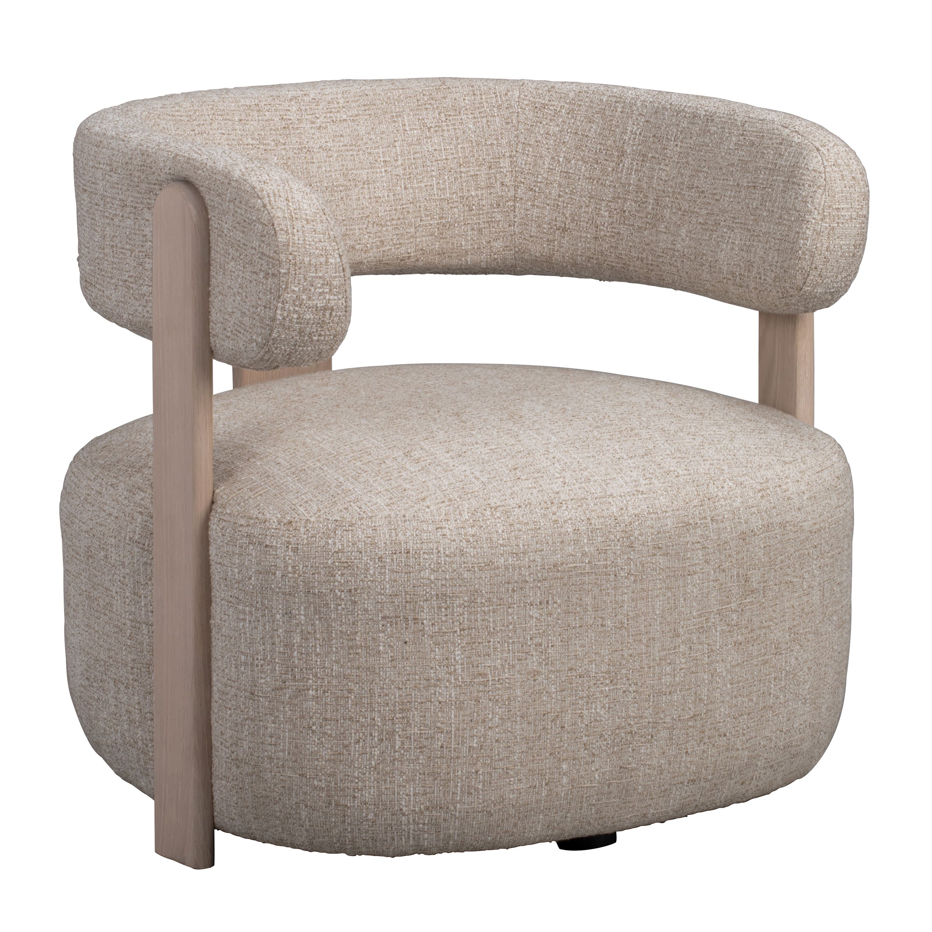 Jenison Loungestol Ljusbeige/Vitpigmenterad