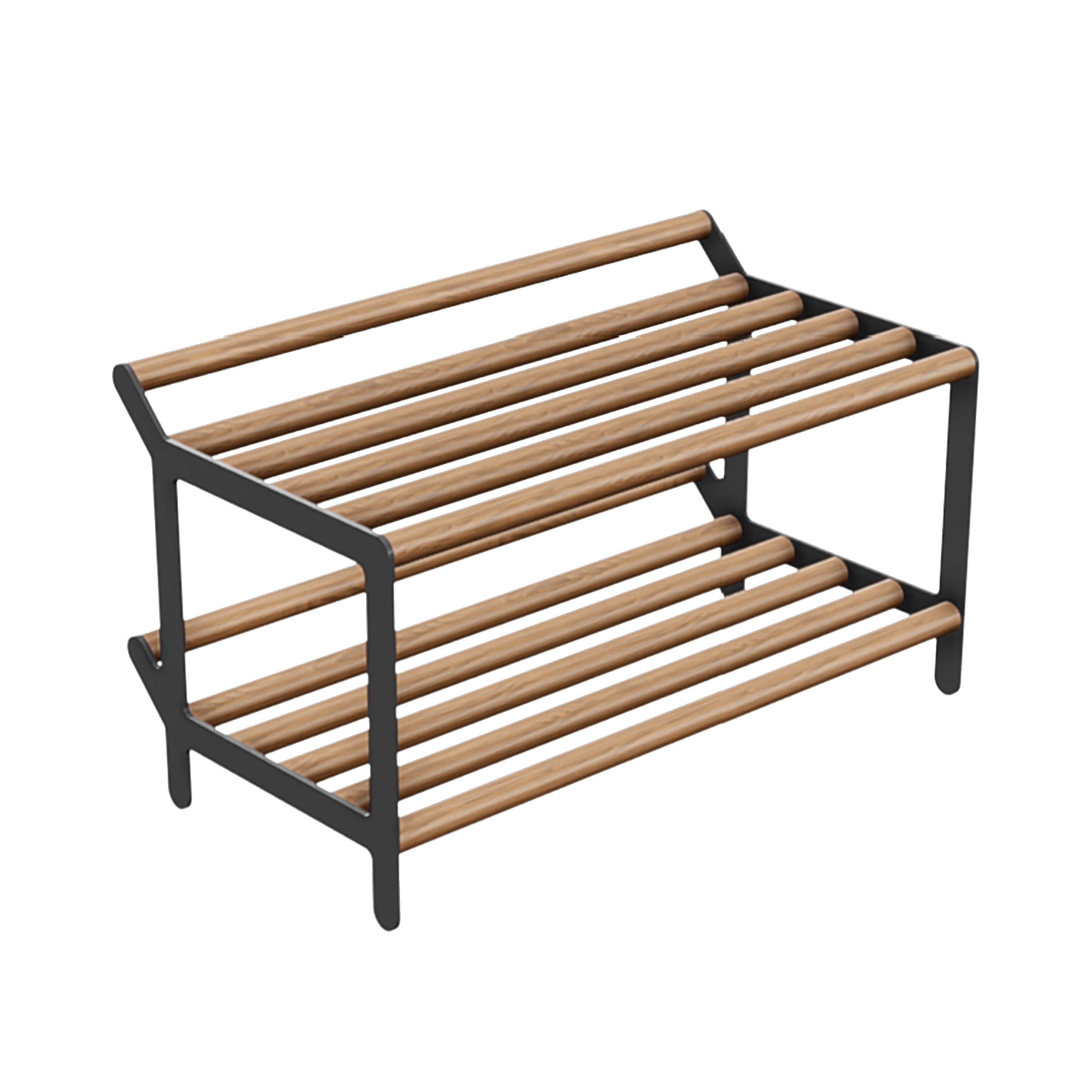 Tamburin Kenkähylly Tammi/Musta 60cm