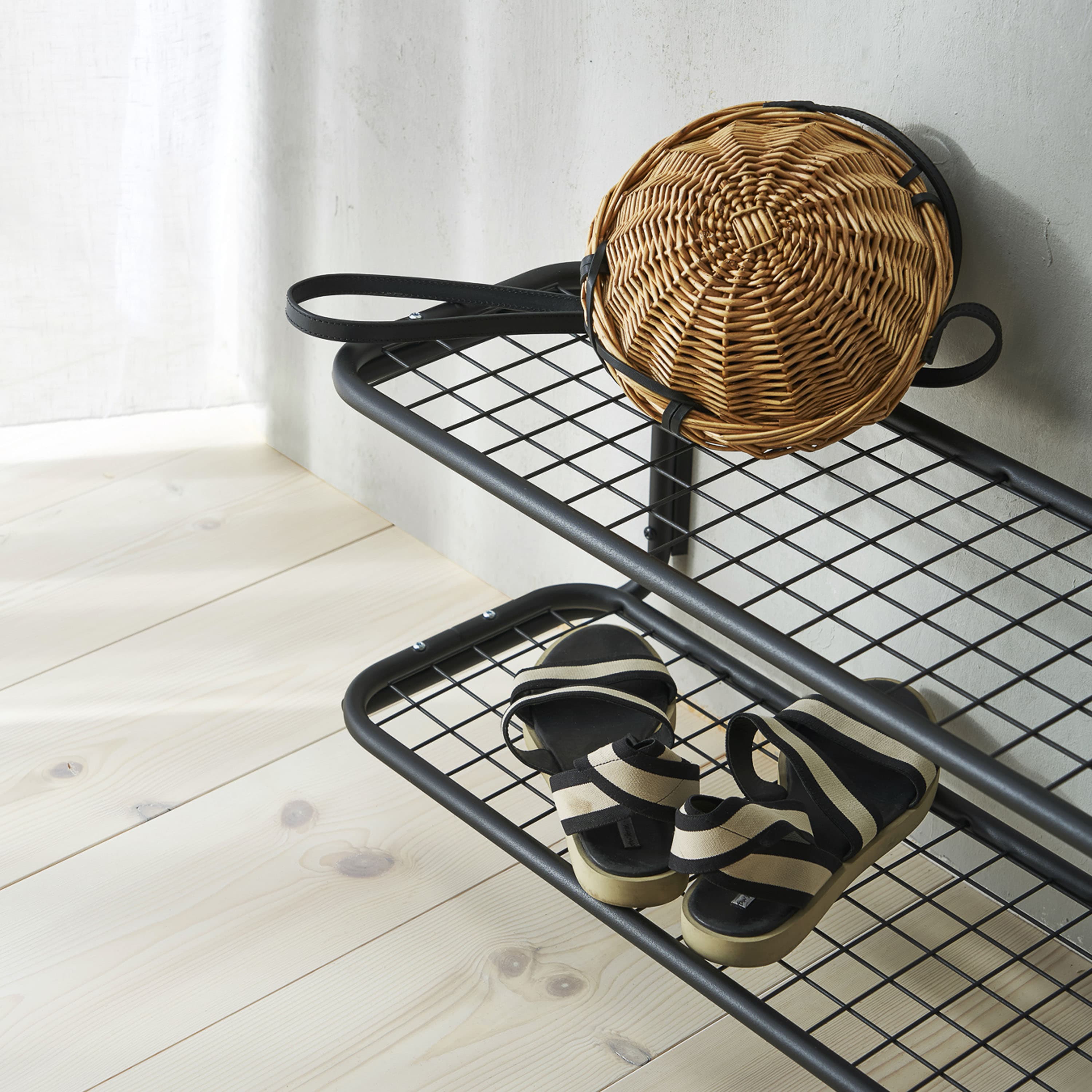 Classic Kenkähylly Tupla Valkoinen/Kromi 100cm