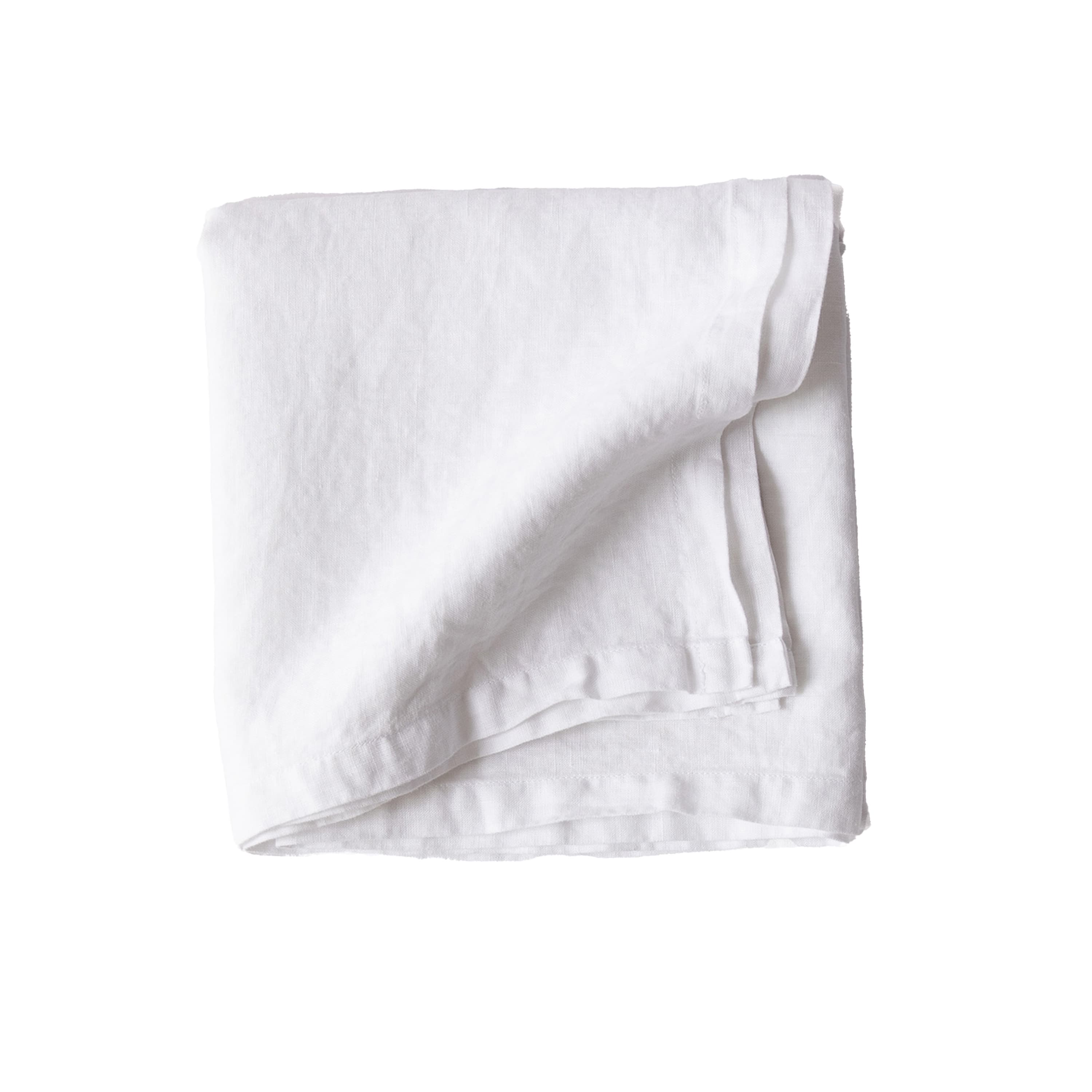 Pöytäliina Pellava Bleached White 145x145