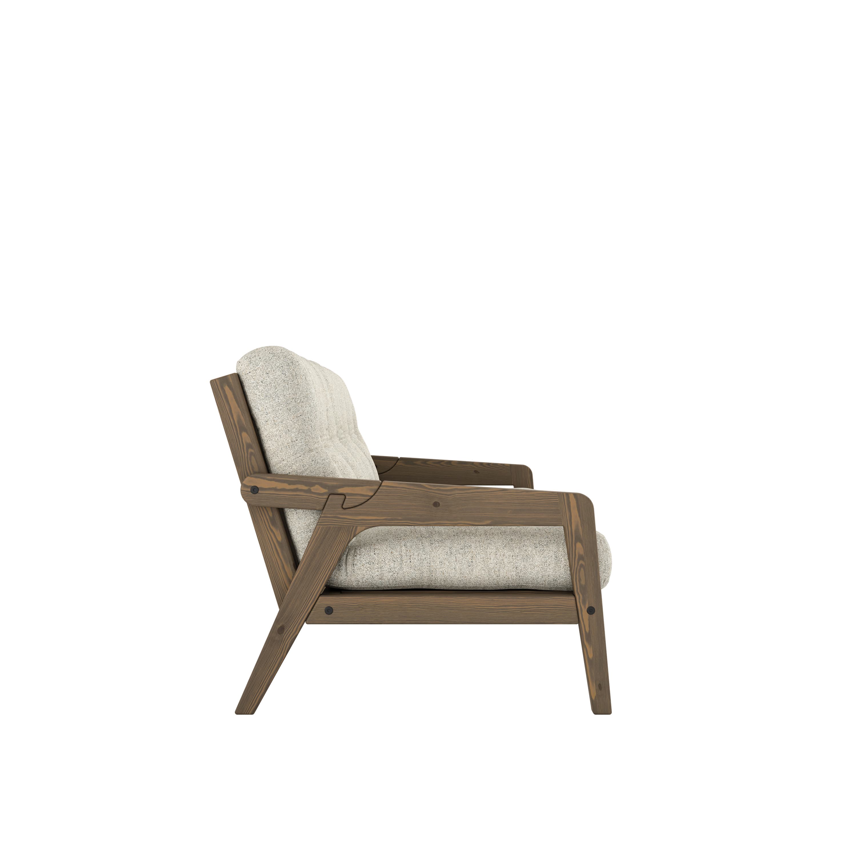 Grab Vuodesohva Carob Brown Lacquered/Soft Chalk 204cm