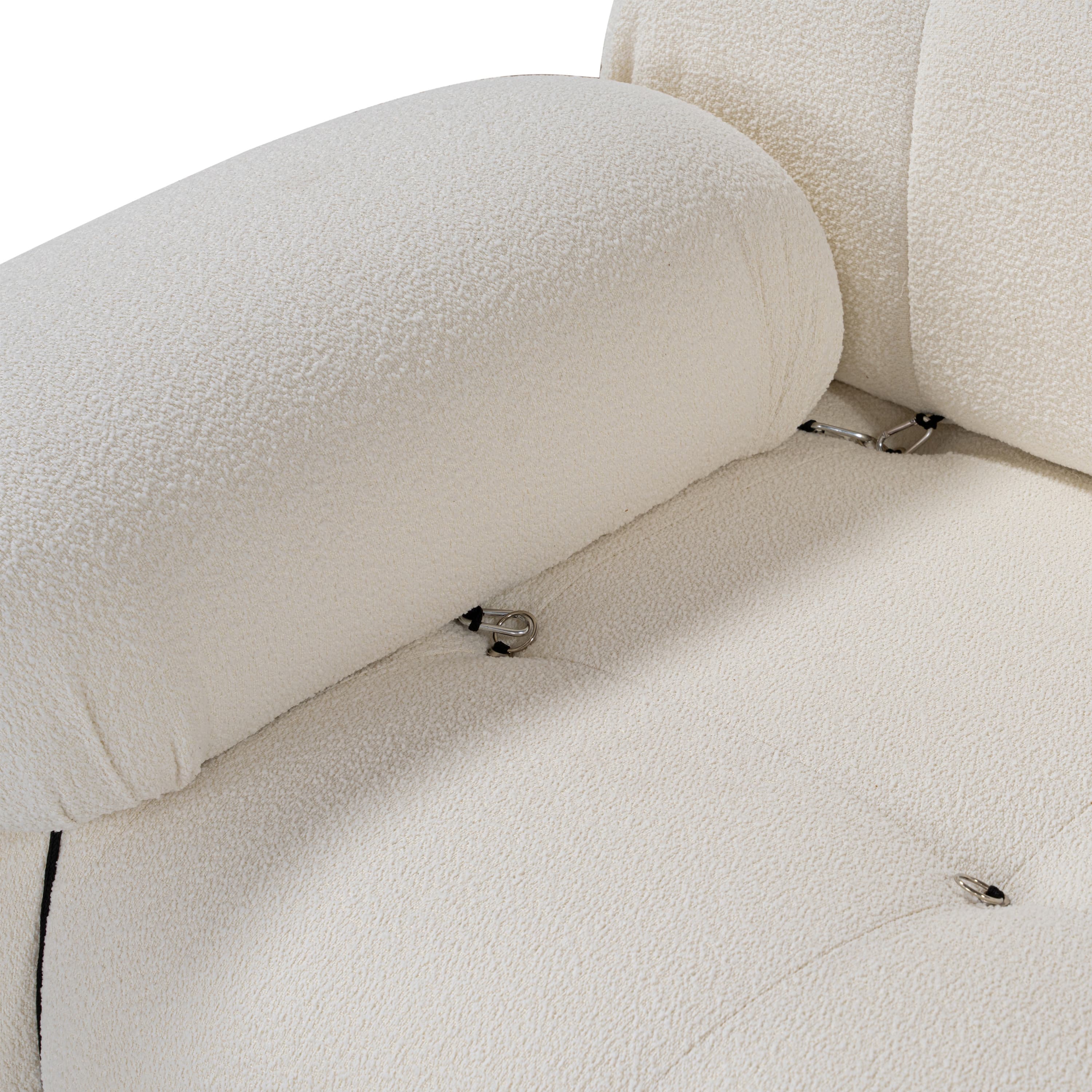 Blanca 3-istuttava Divaanisohva White Bouclé