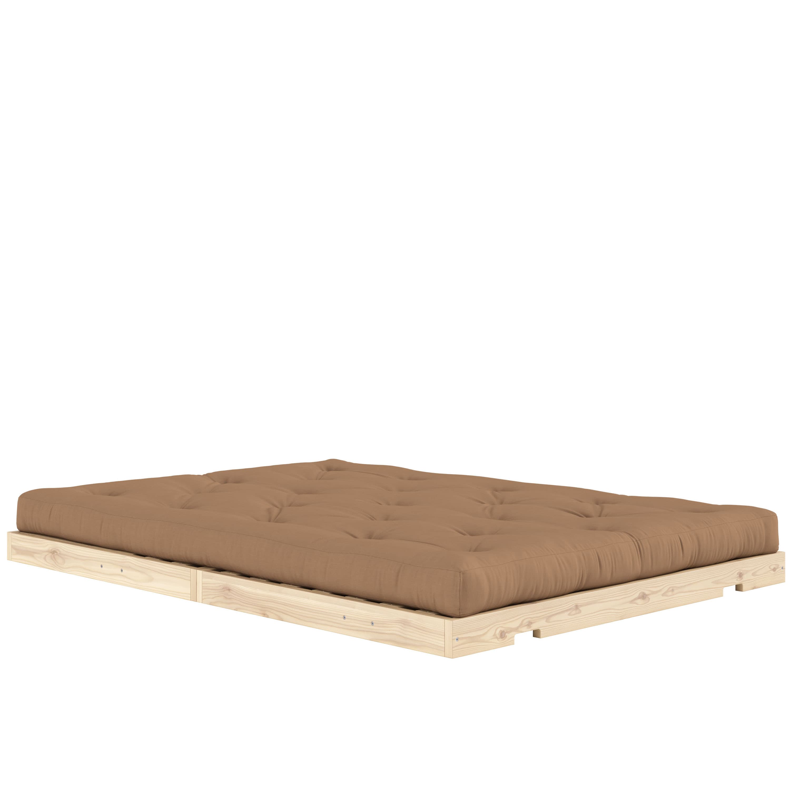Flip Vuodesohva Raw patjalla Mocca 140x200