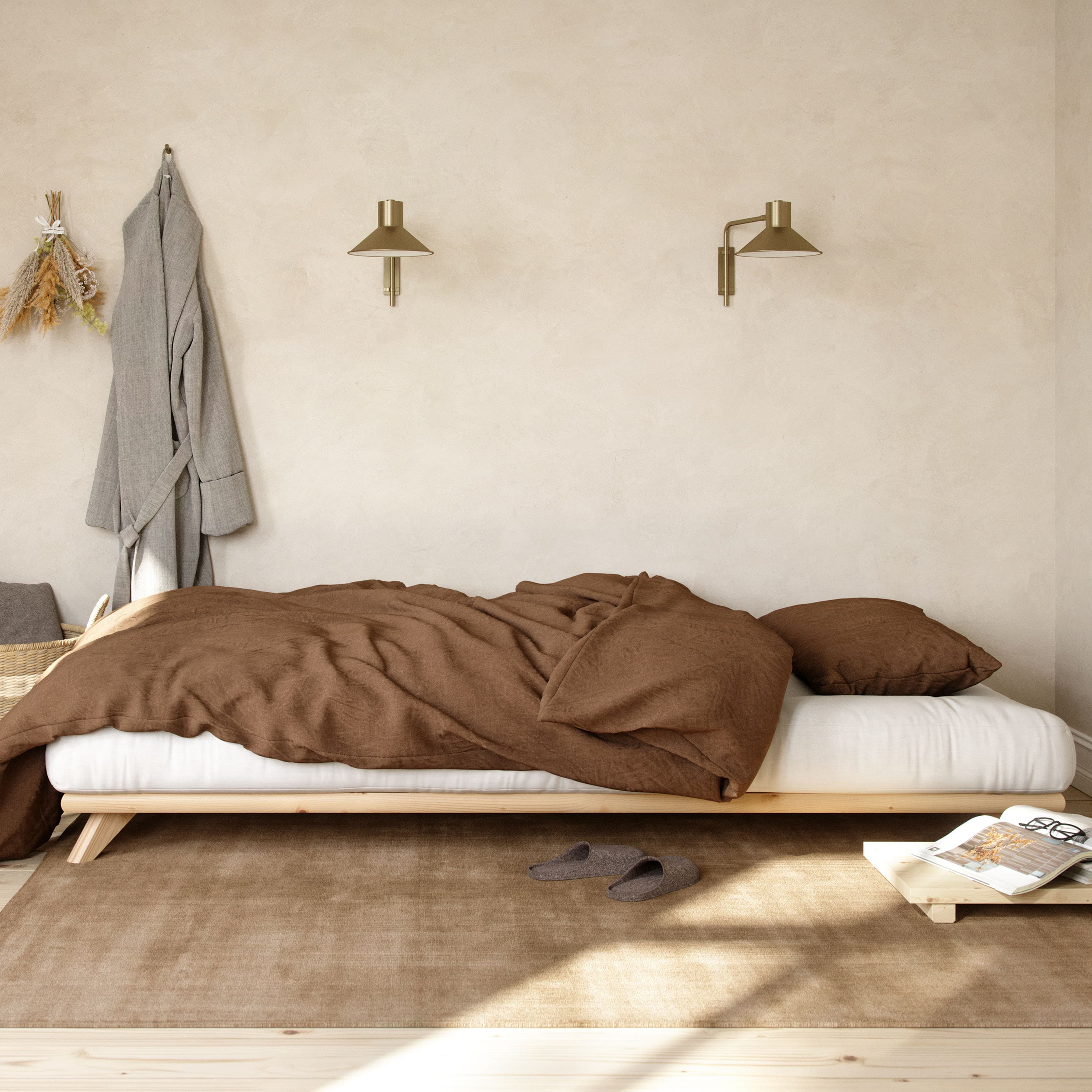 Senza Sängynrunko Luonnollinen 160 cm