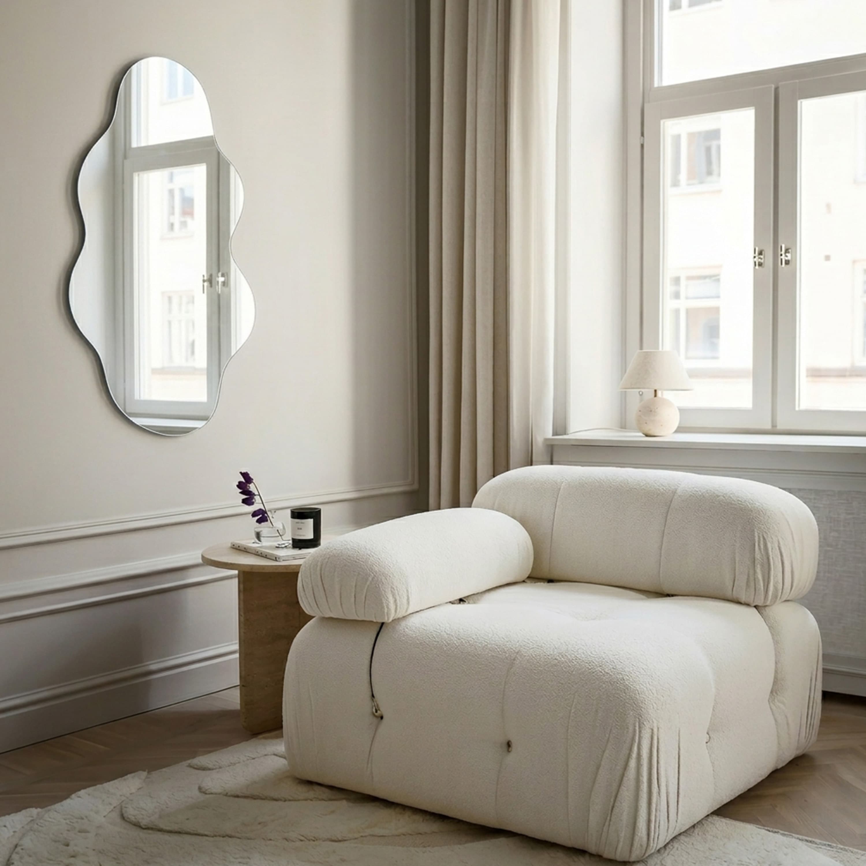 Santorini Wave Mirror 70x40