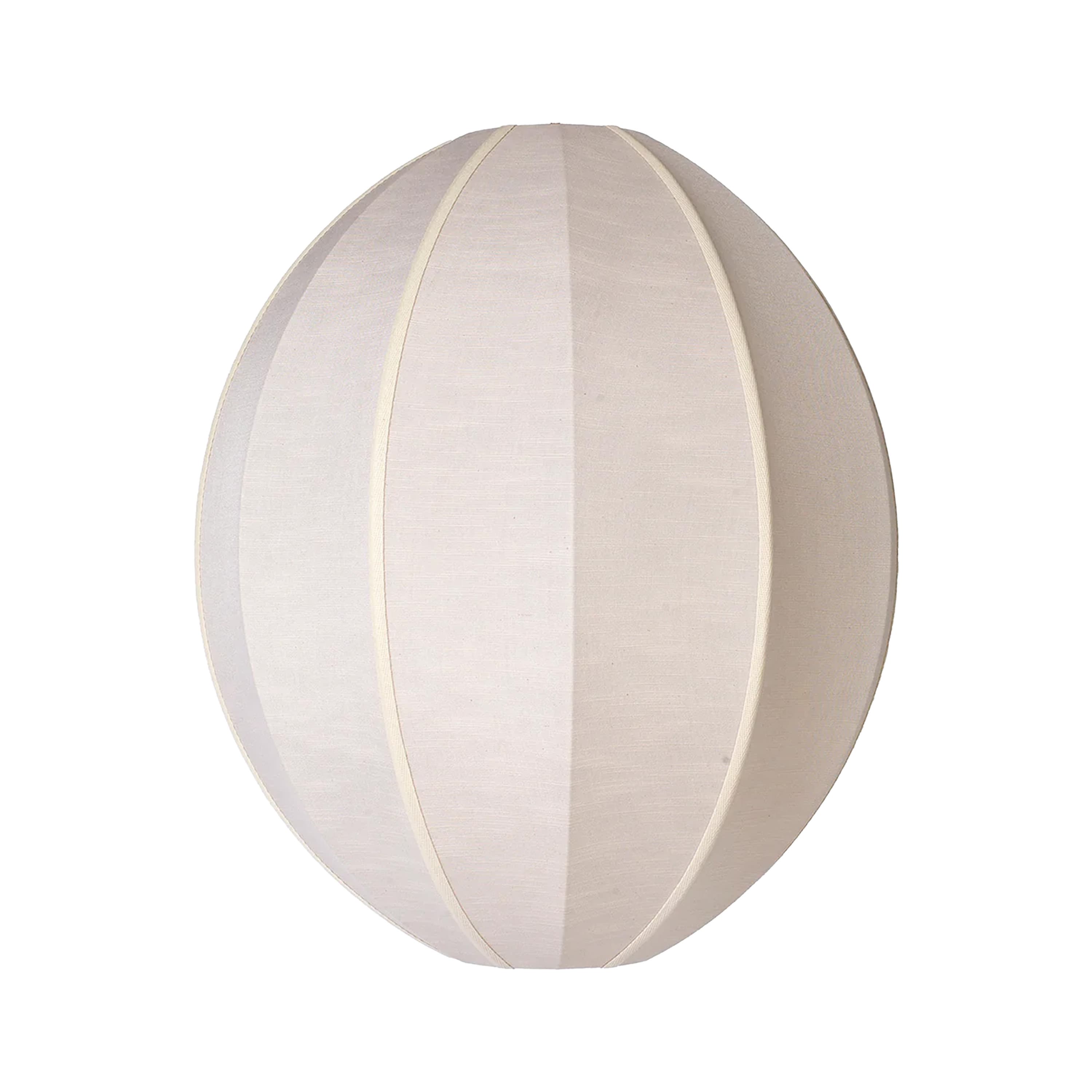 Oval l lampunvarjostin sand