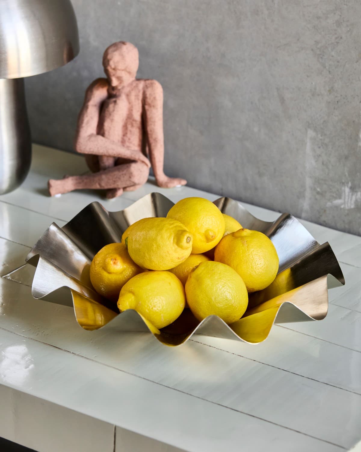 Flood Kulho Brushed silver finish 35cm