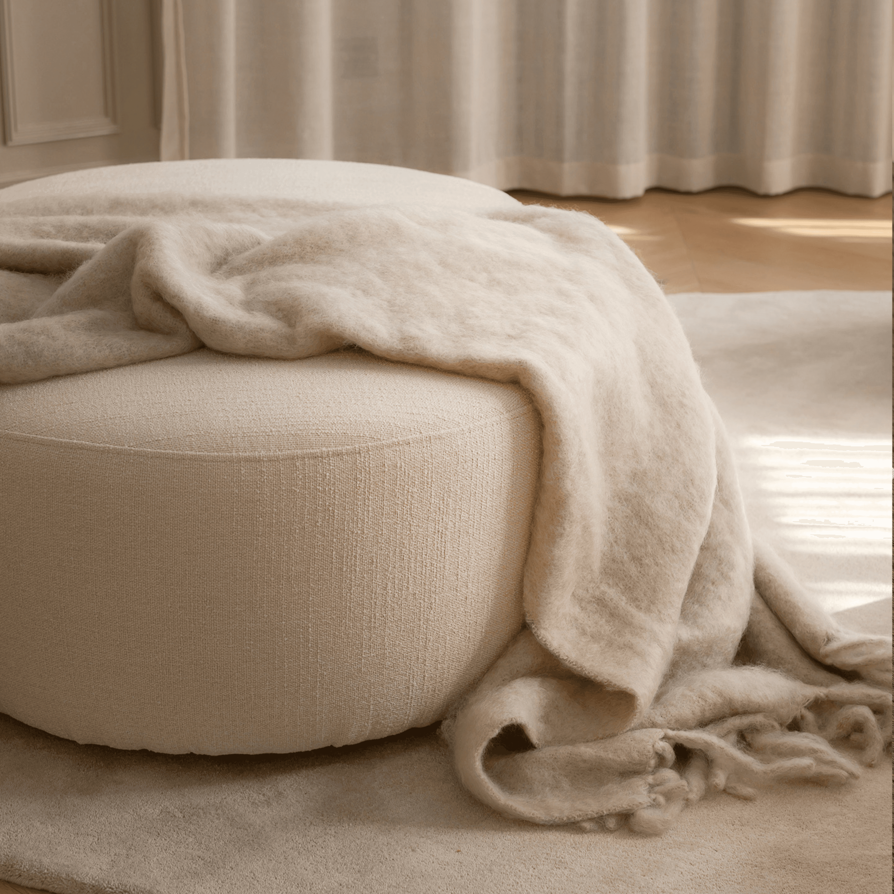 Luxury Kid Mohair Torkkupeitto Light Taupe