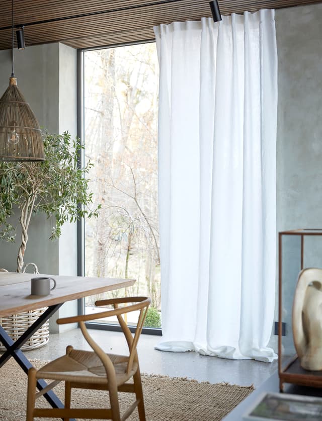 Sunshine Verho Pellava White 140x250