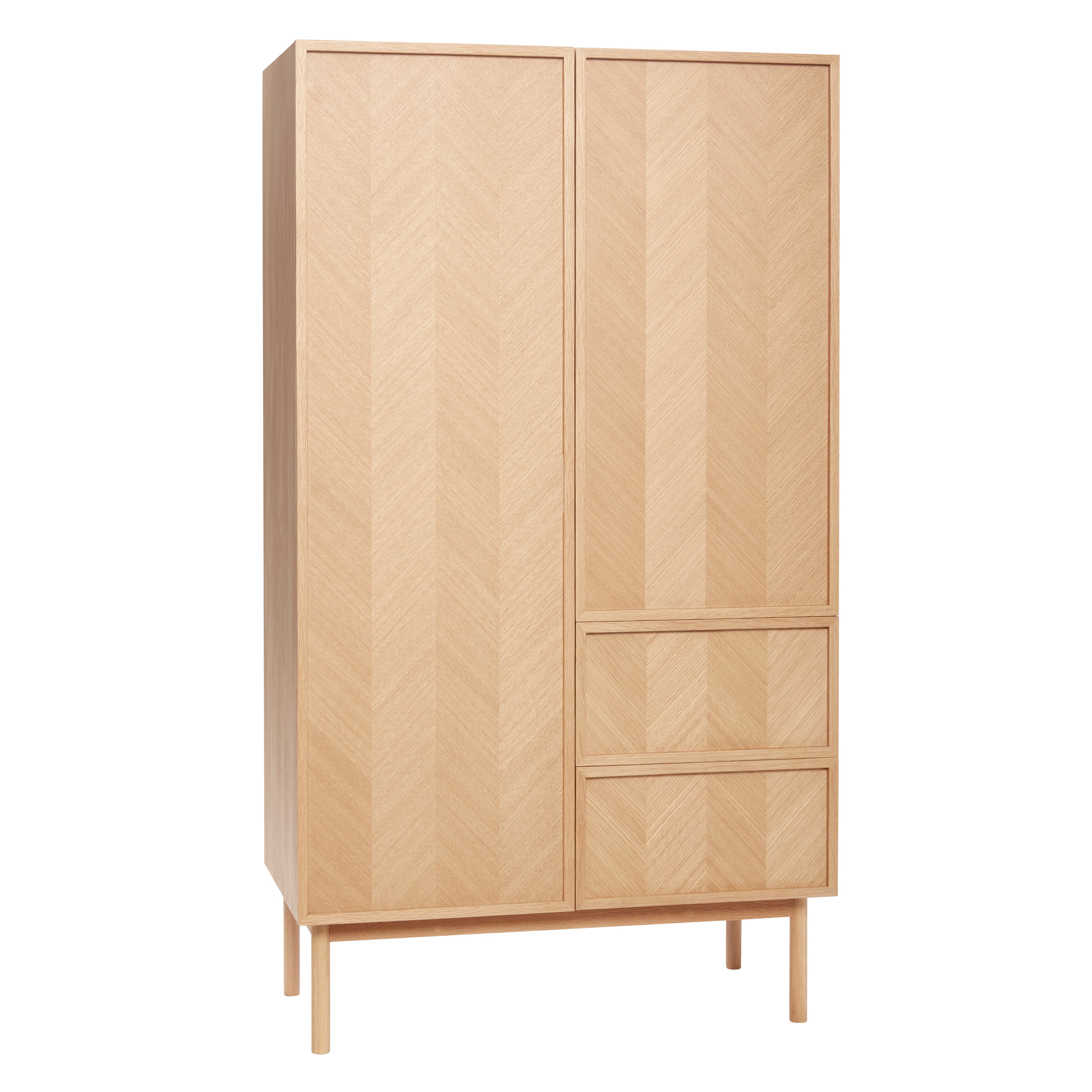 Herringbone Vaatekaappi FSC Tammea 100 x 180 cm