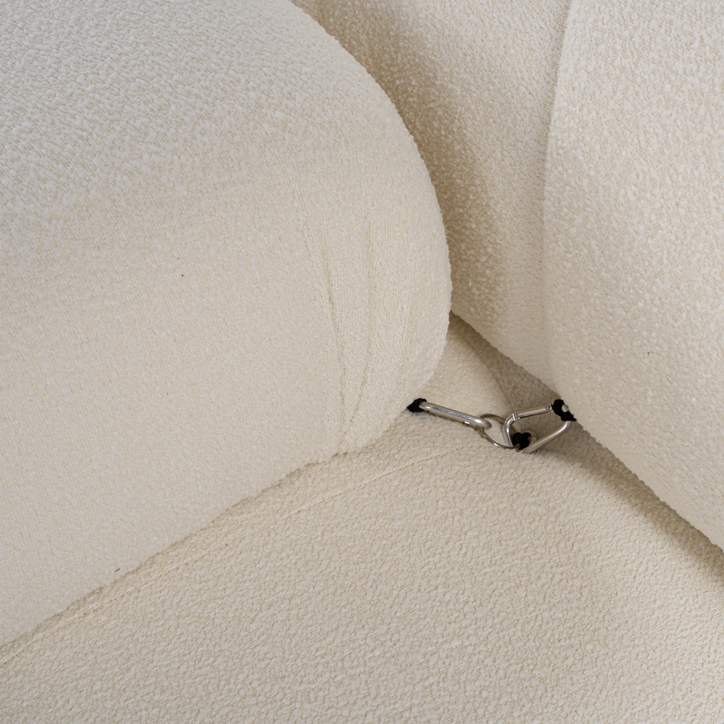 Blanca 3-istuttava Sohva White Bouclé