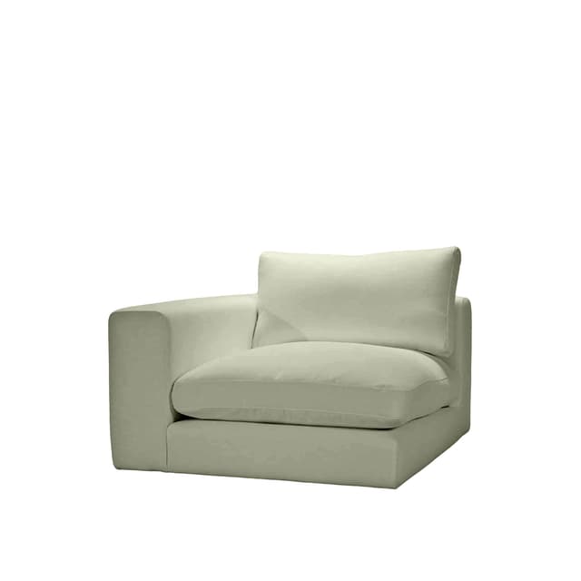 Capri 1-istuttava sohvamoduuli vasen käsinoja Green 107cm