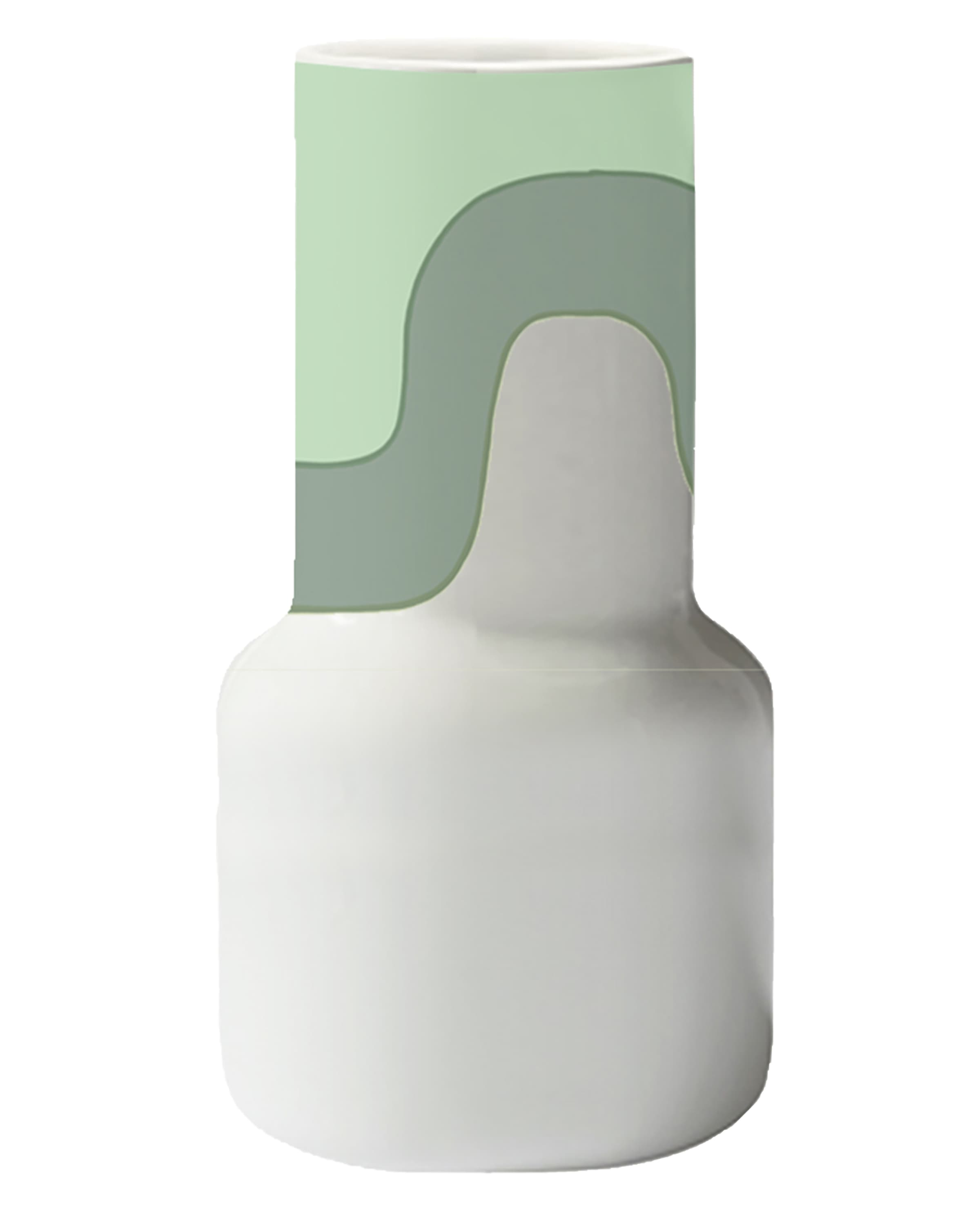Oiva/Seireeni Vas White/Mint/Light Moss Green 25cm