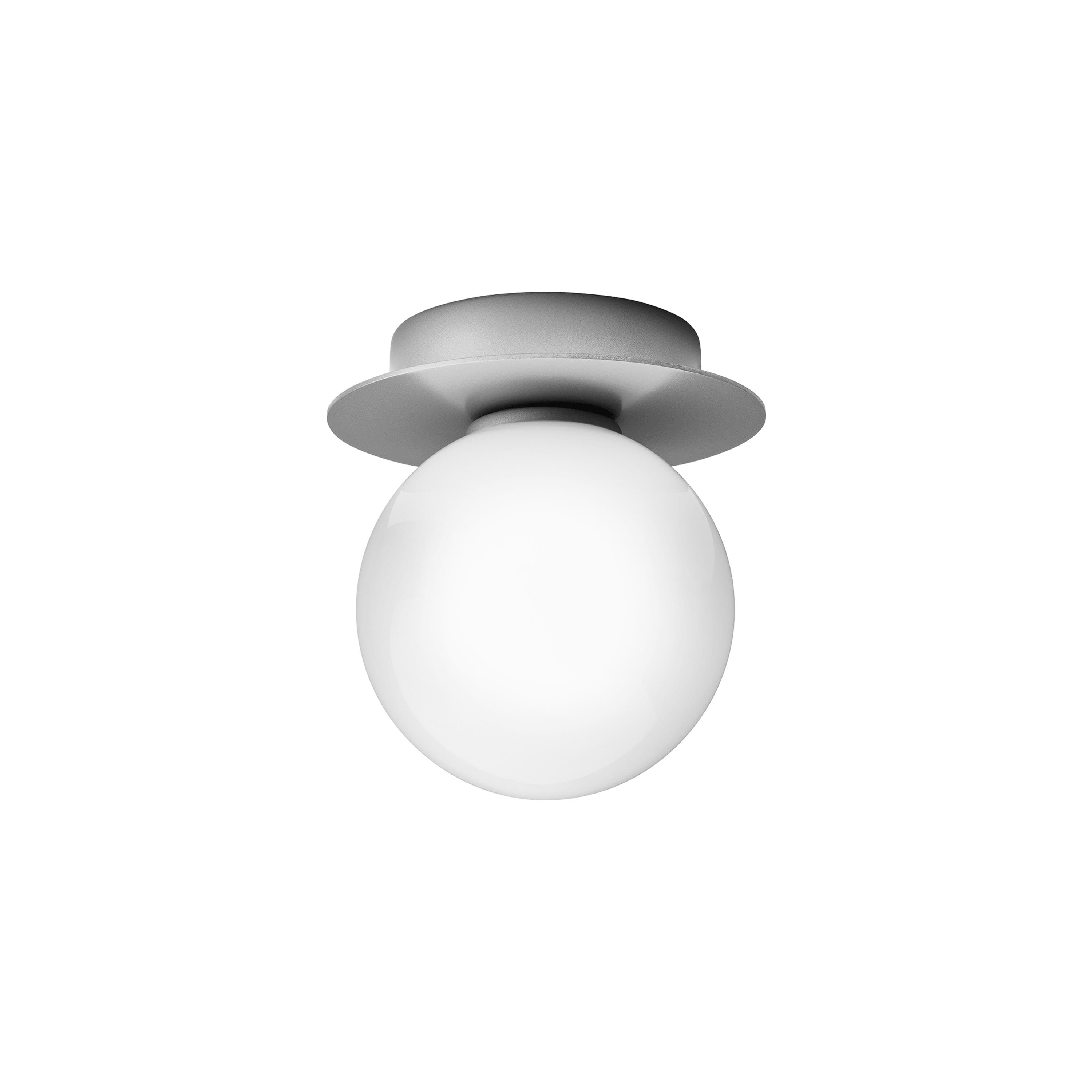 Liila 1 seinä-/kattovalaisin Light Silver/Opal Small
