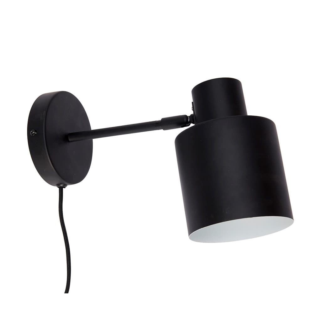 Minimalist seinävalaisin musta