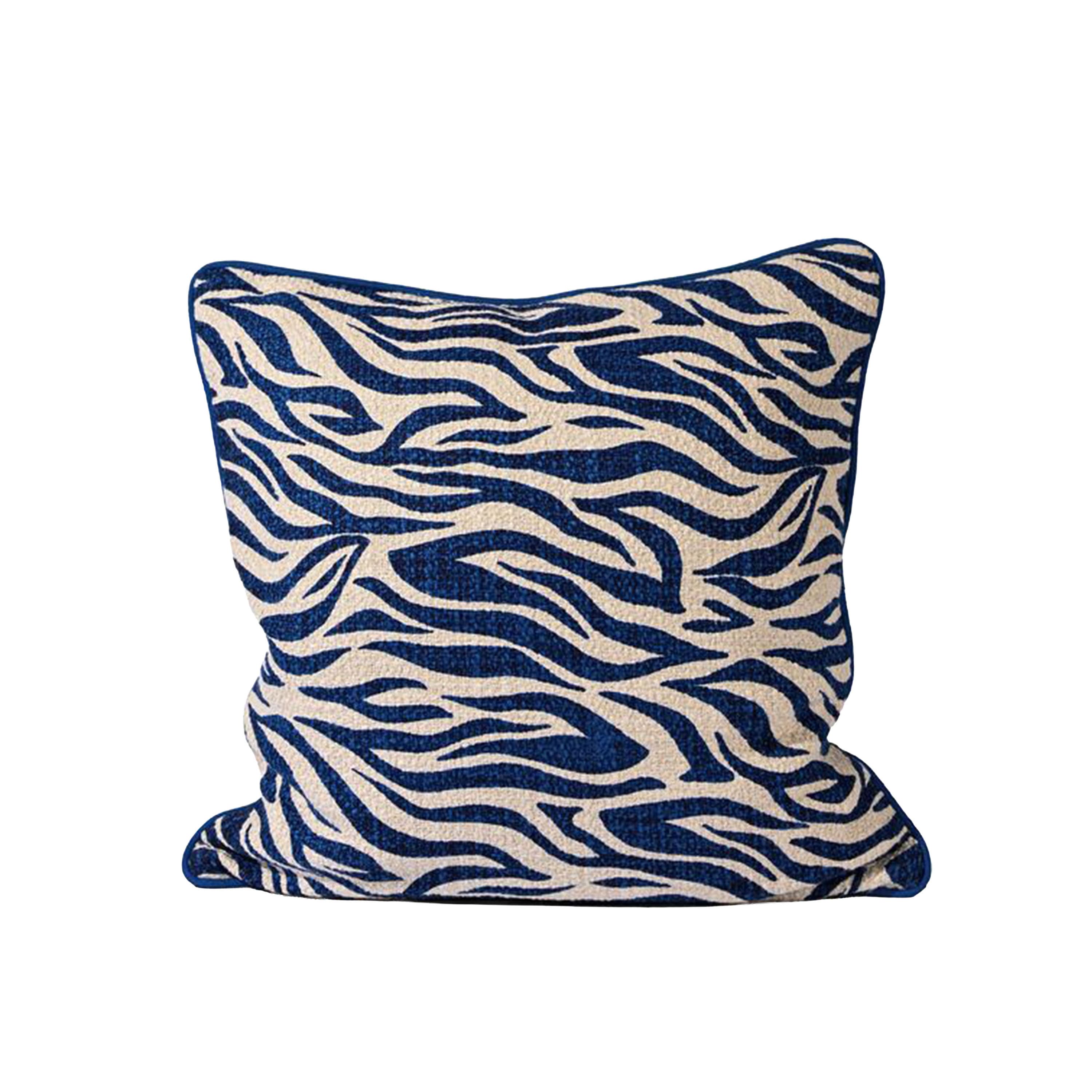 Anima Zebra Koristetyyny Blue 50x50