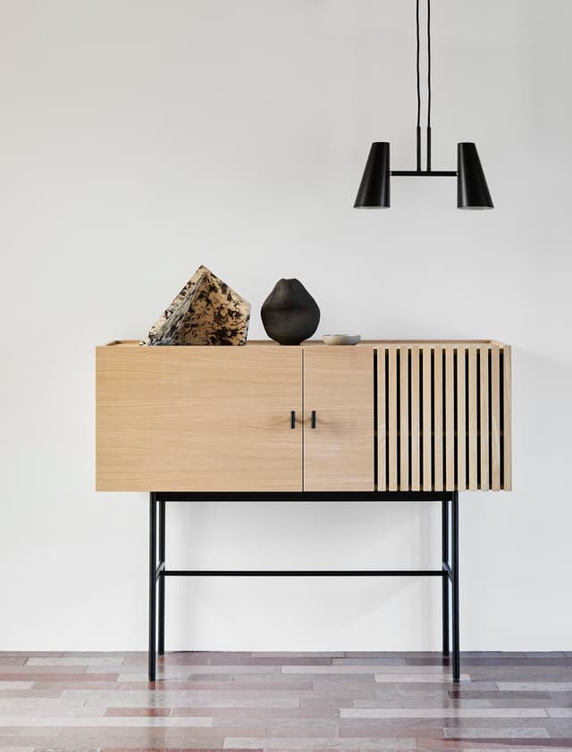 Array senkki white oak/black 120 cm