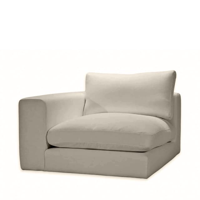 Capri 1-istuttava sohvaosa vasen käsinoja Taupe 107cm