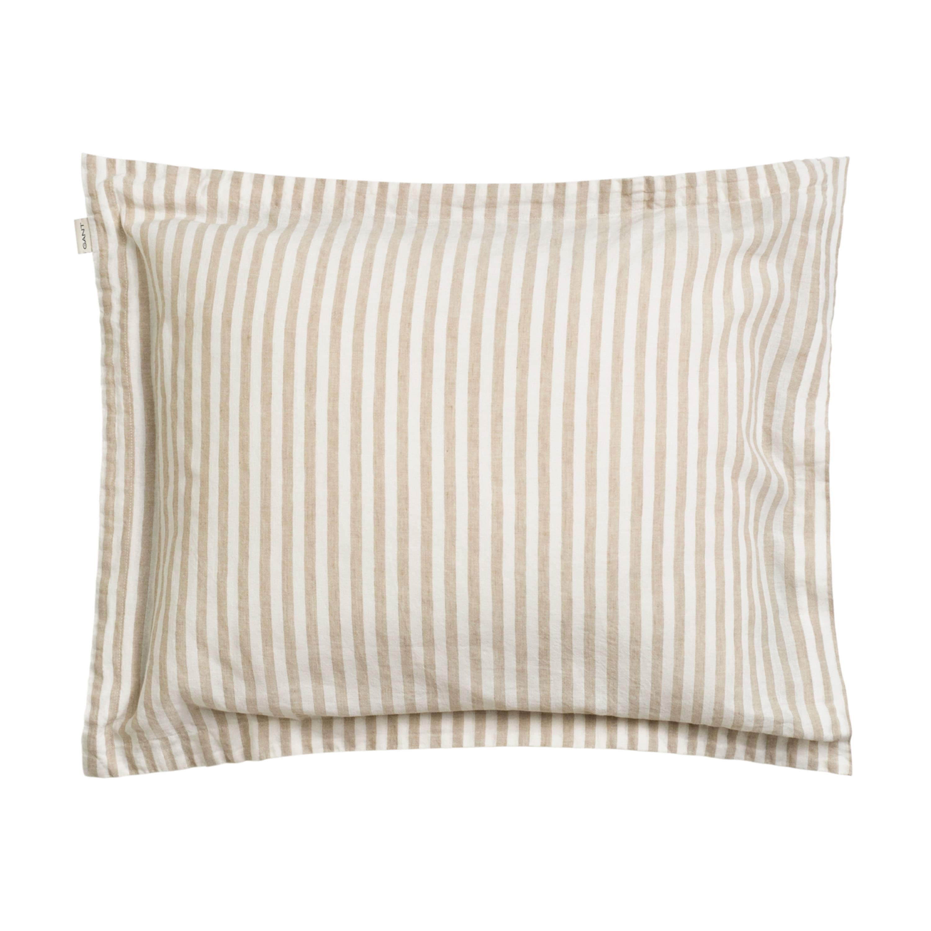 Cotton Linen Stripe Tyynyliina Oat Beige 50x60