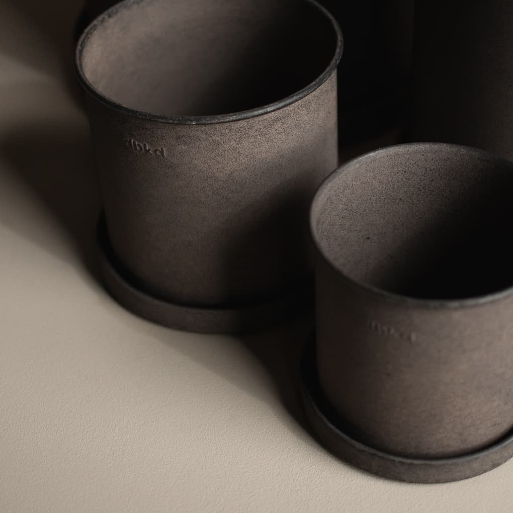 Plant Pot Brown Small 2-pakkaus