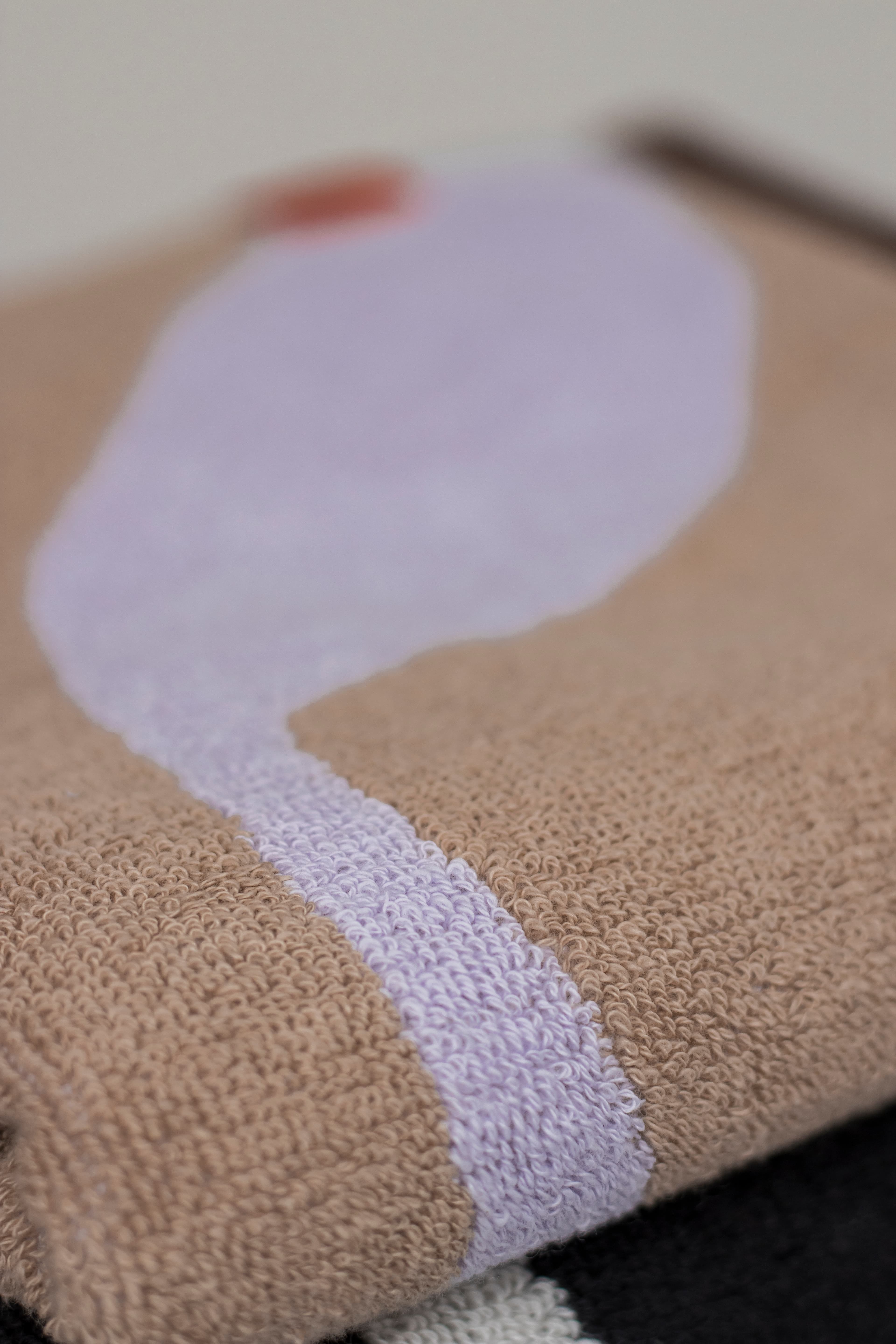 Nova Arte Pyyhe Sand/Lilac 70x133