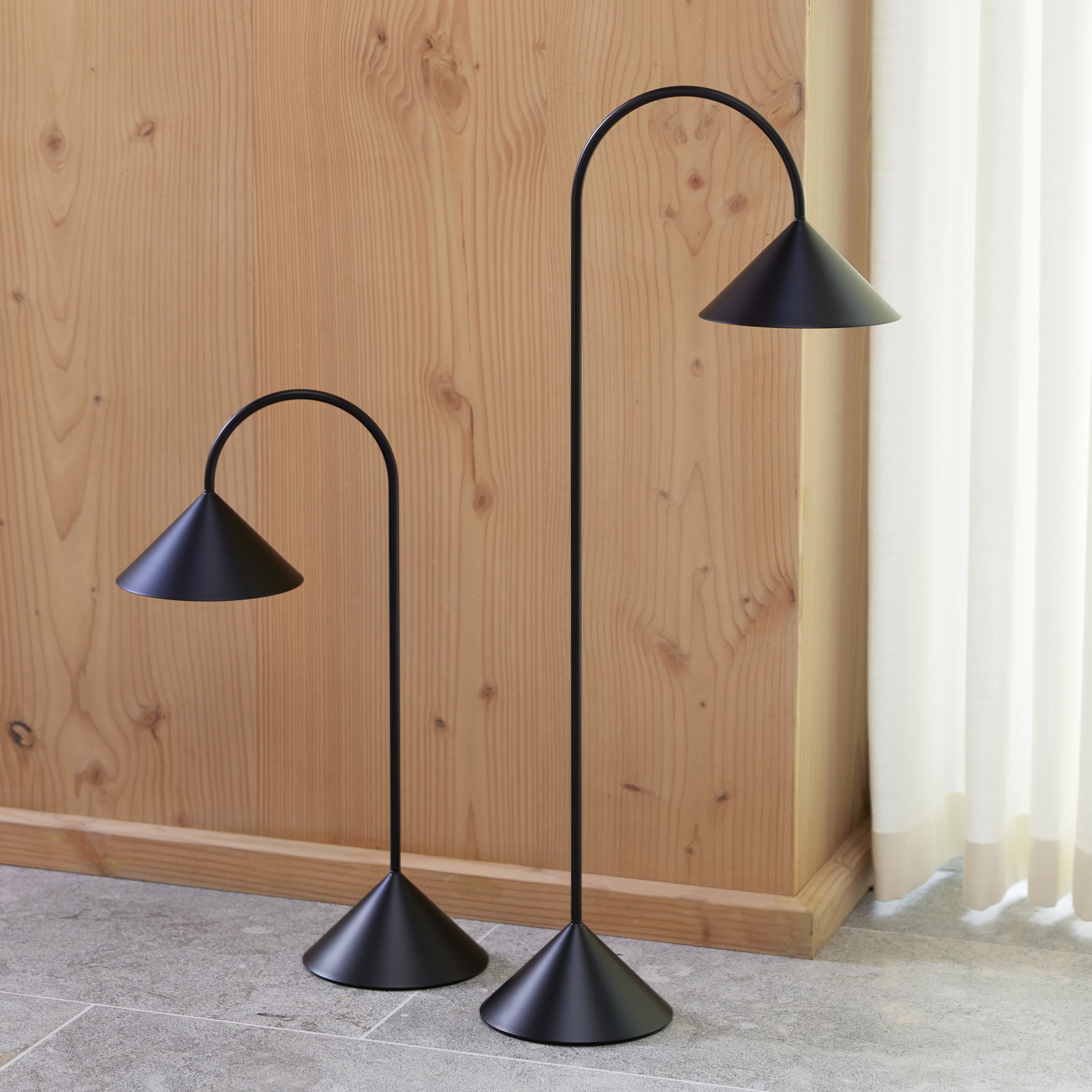 Grasp kannettava pöytävalaisin harjattua alumiinia 72 cm