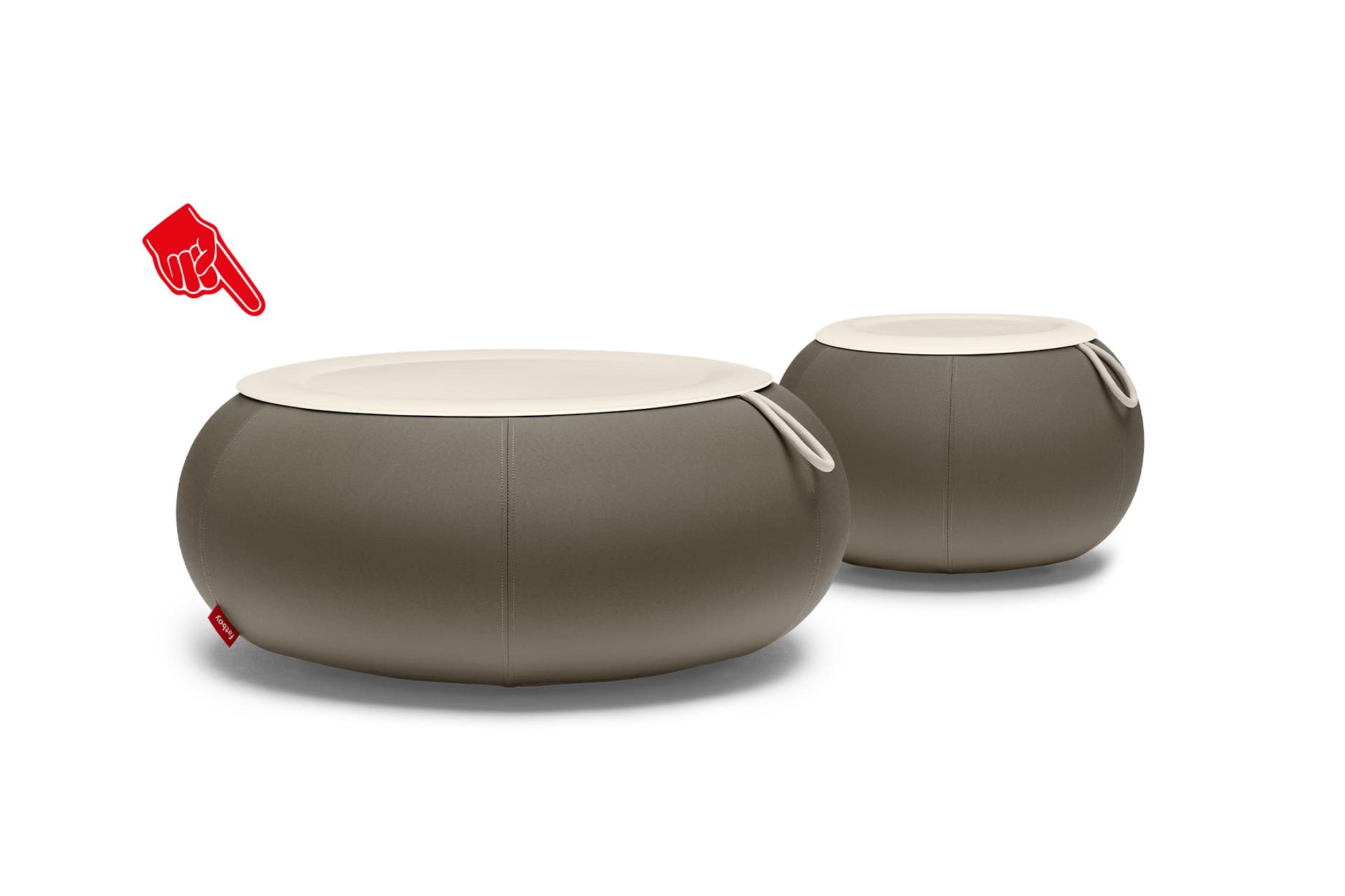 Dumpty Outdoor sohvapöytä ash ø87