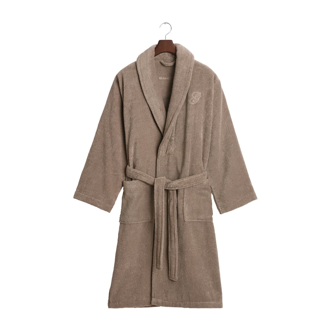 Organic Embroidery Kylpytakki Beige S