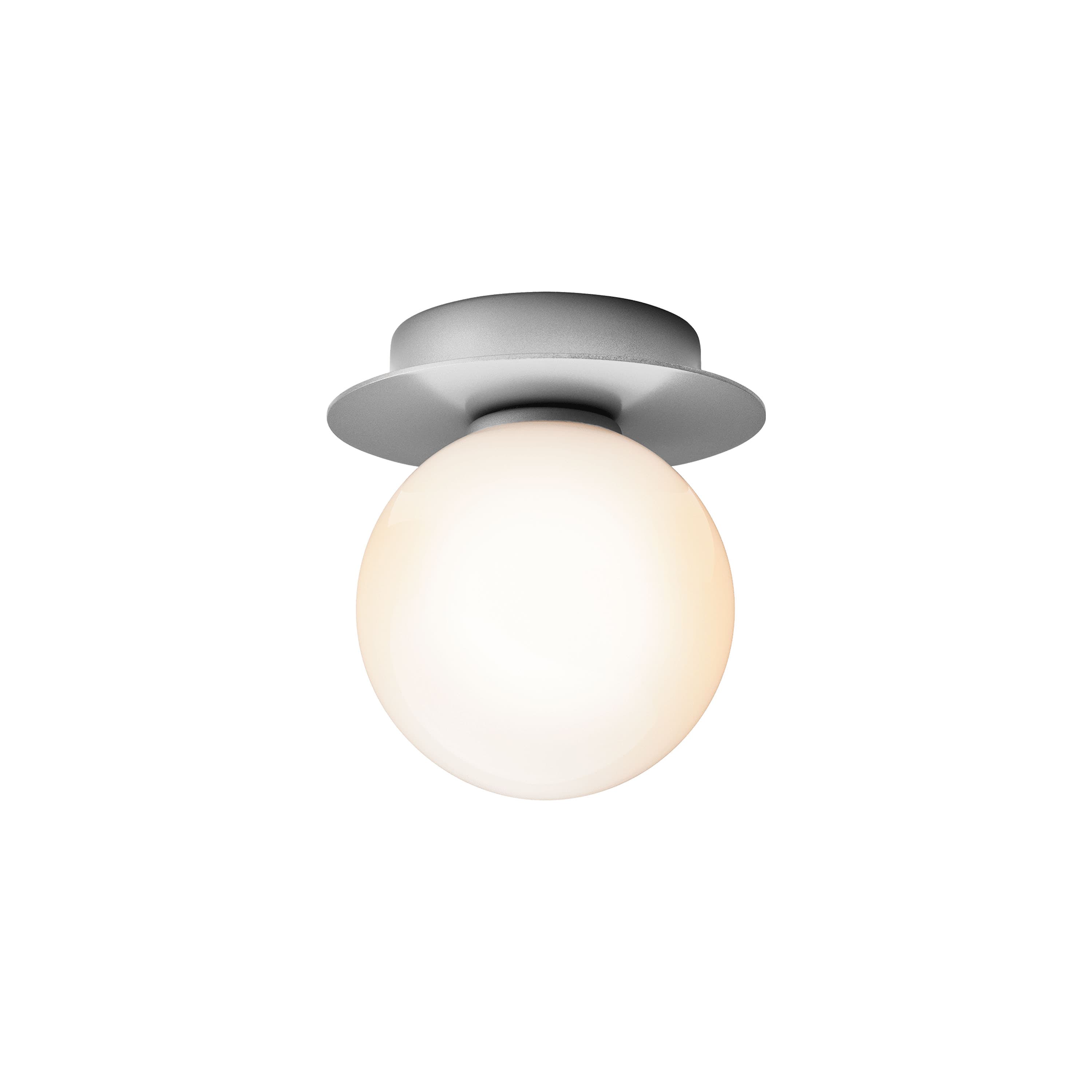 Liila 1 seinä-/kattovalaisin Light Silver/Opal Small