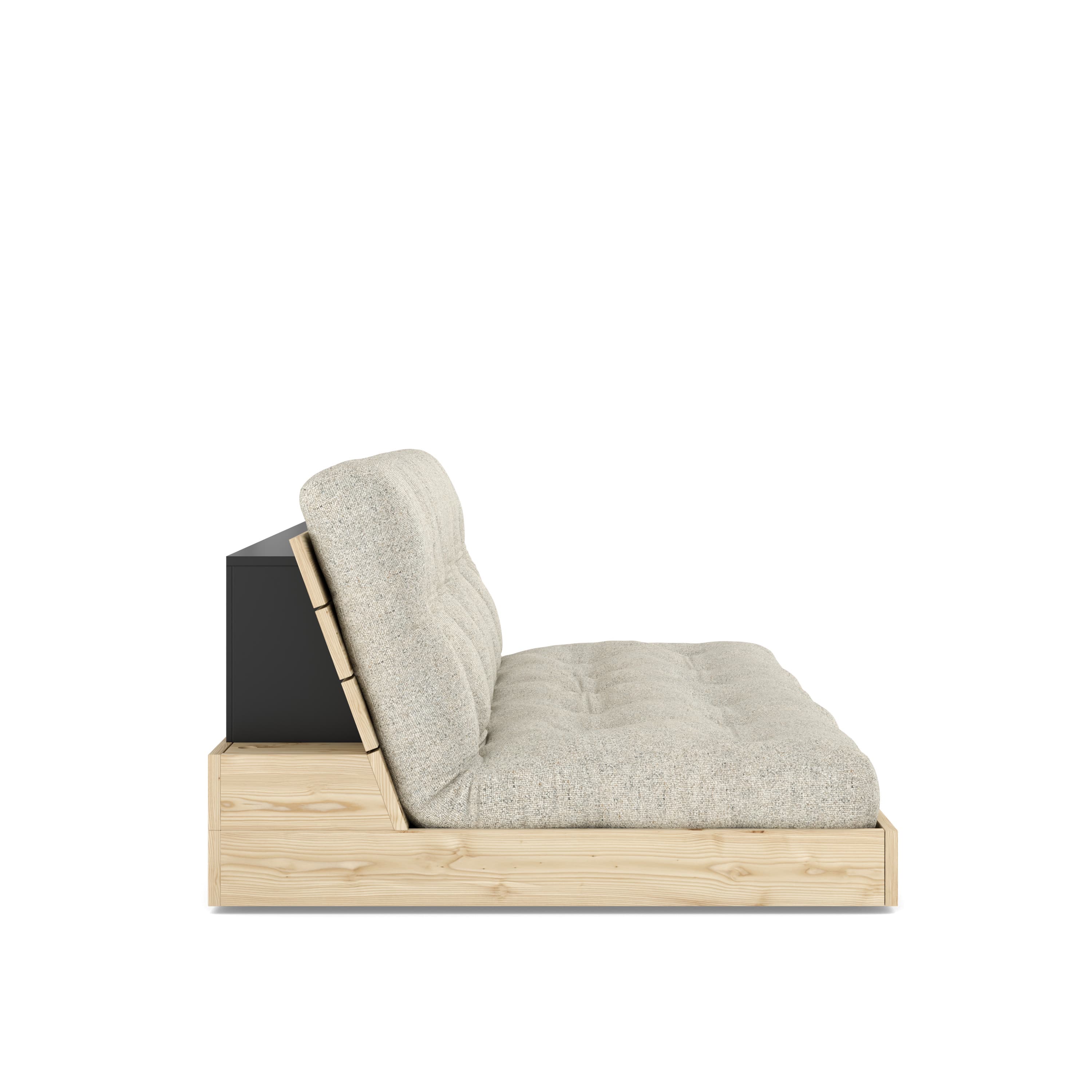 Base Vuodesohva Clear Lacquered/Soft Chalk 196cm