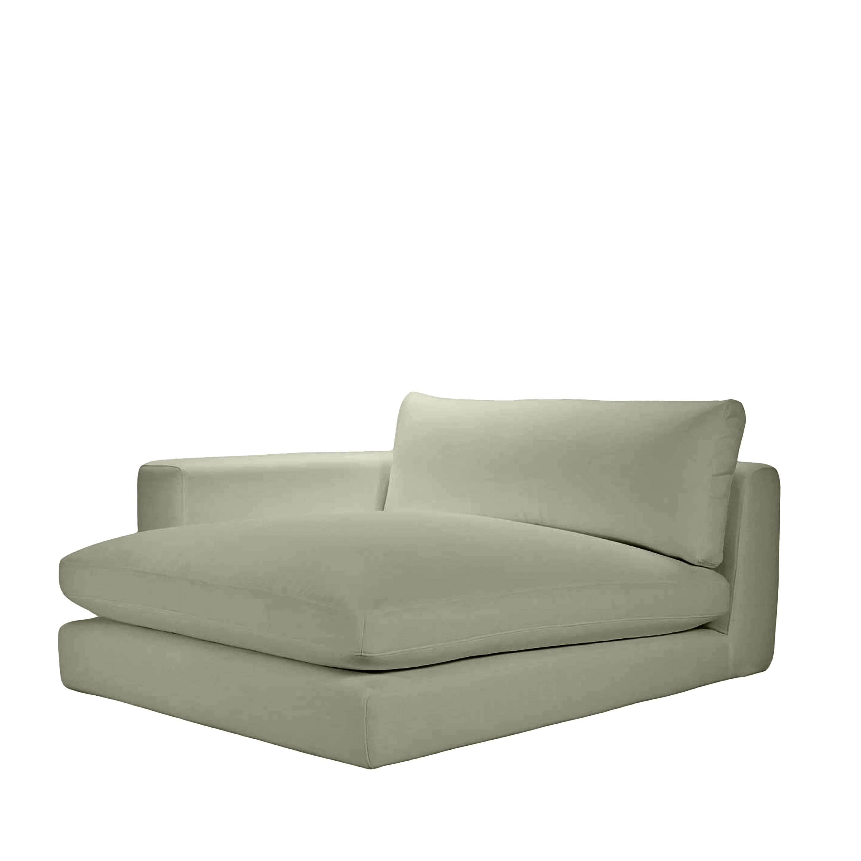 Capri 1,5-istuttava divaanimoduuli vasen käsinoja Green 142x155