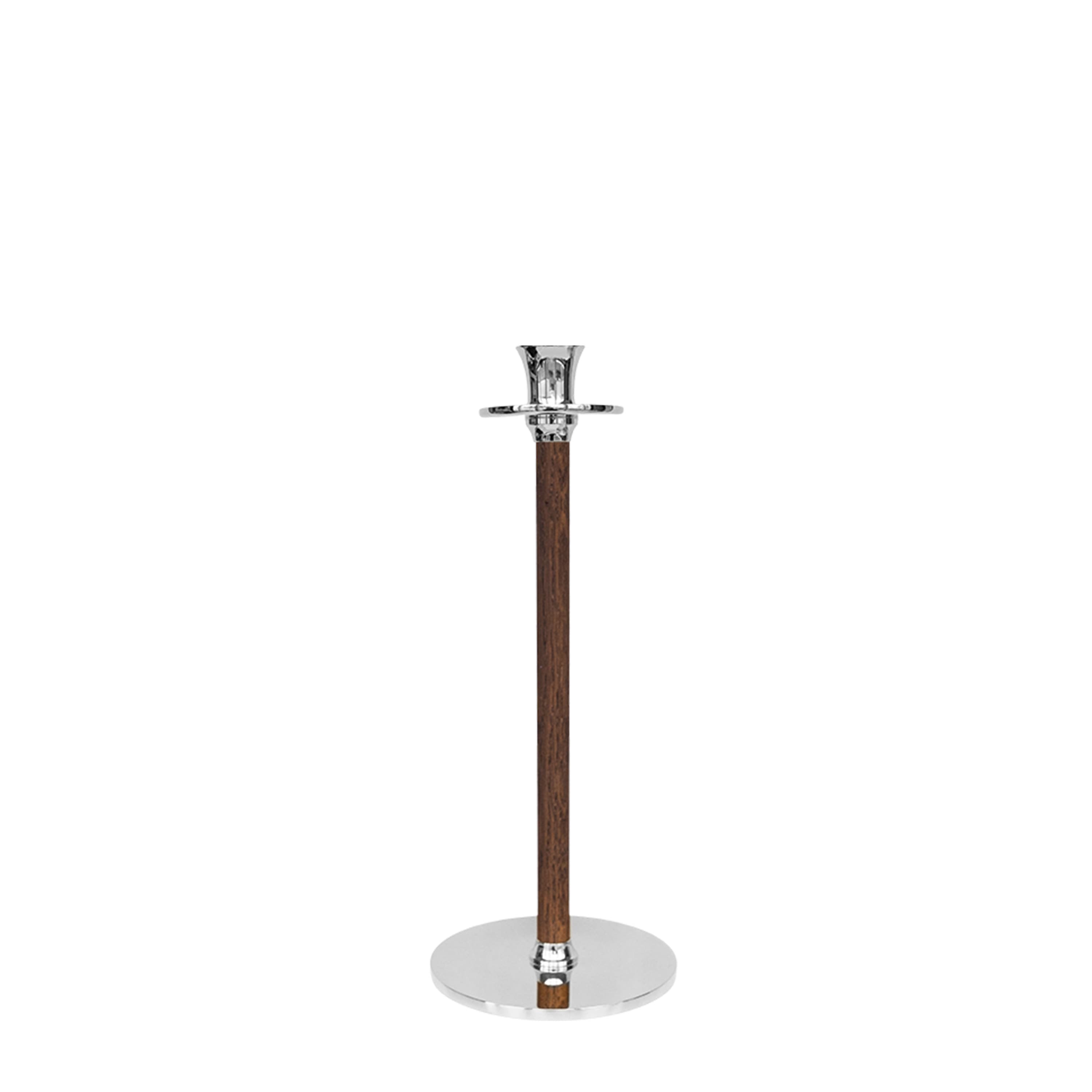 Kynttilänjalka Alto Basso 30cm Hopea