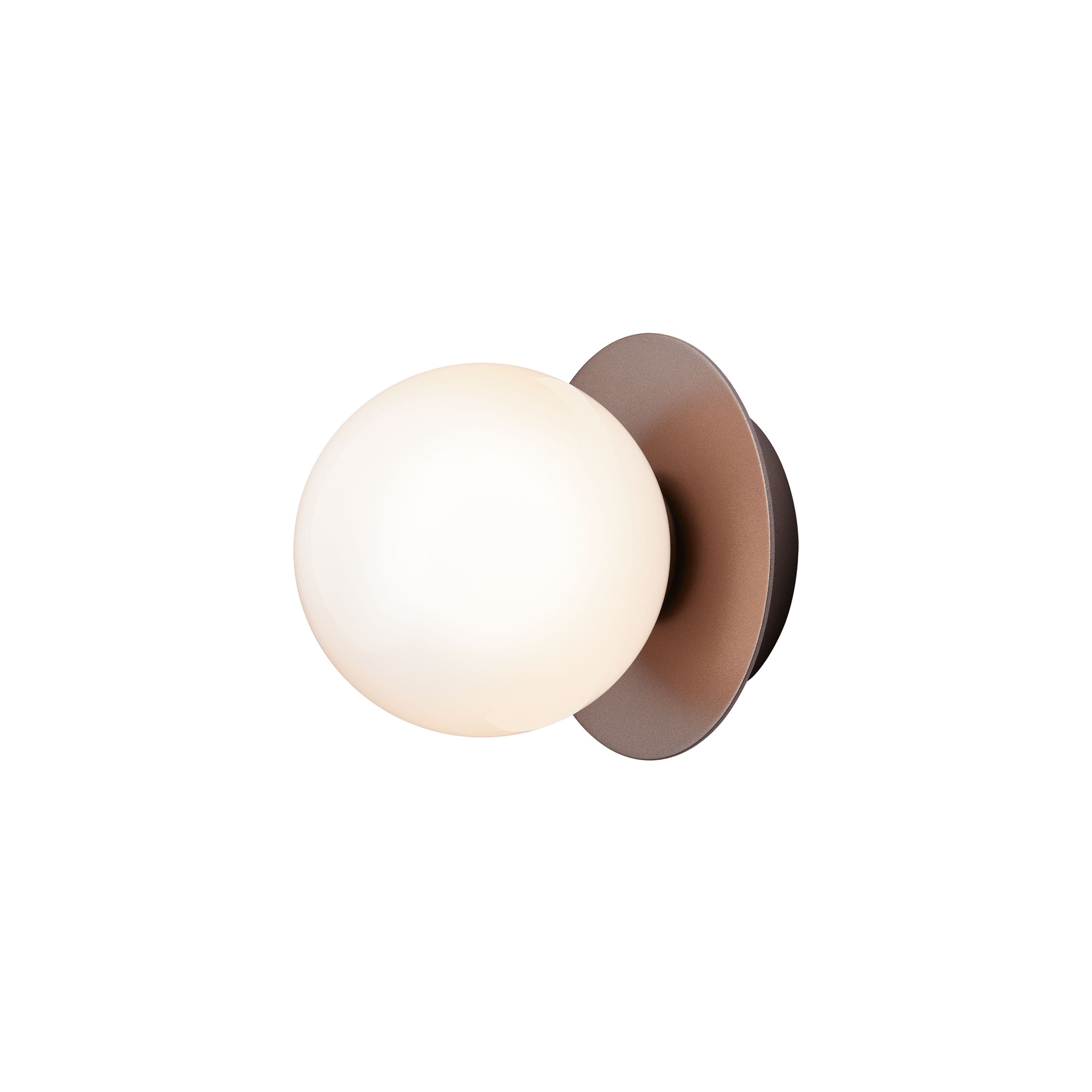 Liila 1 seinä-/kattovalaisin Dark Bronze/Opal Small