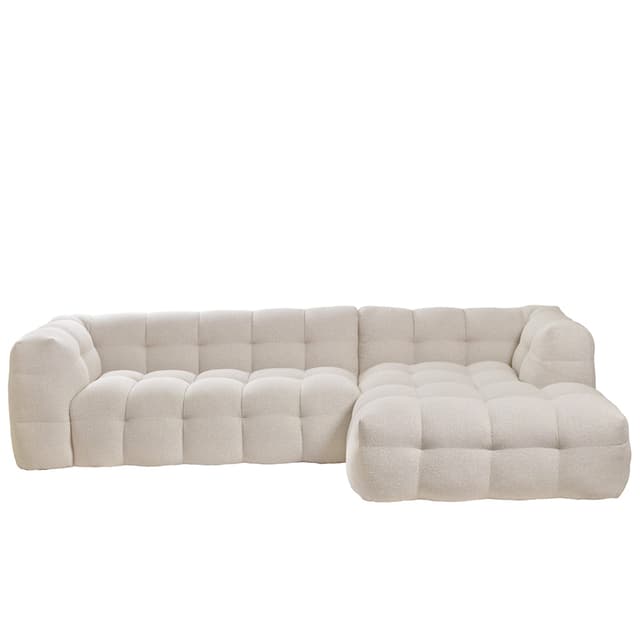 Billie Divaanisohva Oikea Beige Bouclé