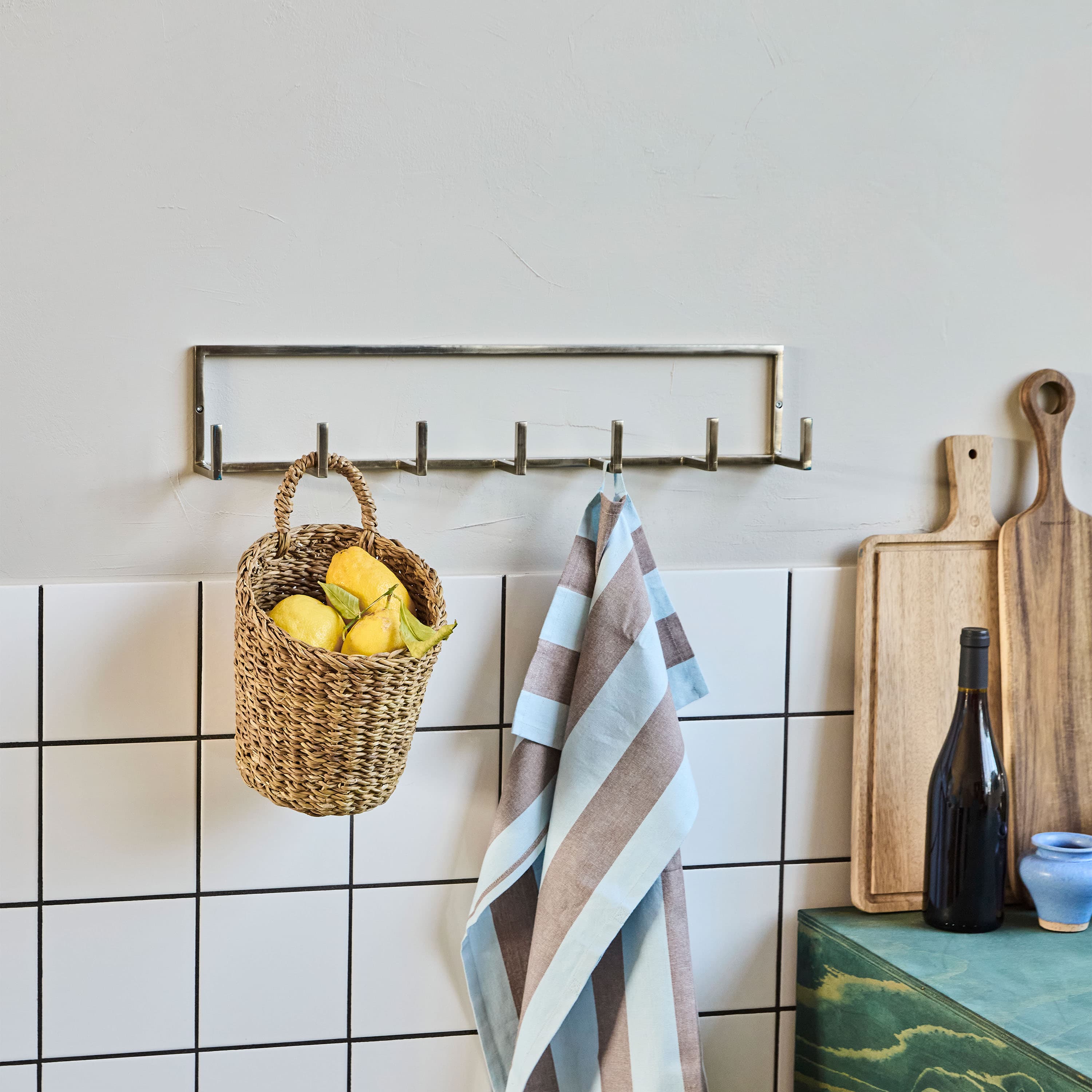 Rack Vaatekoukku Hopea 60 cm