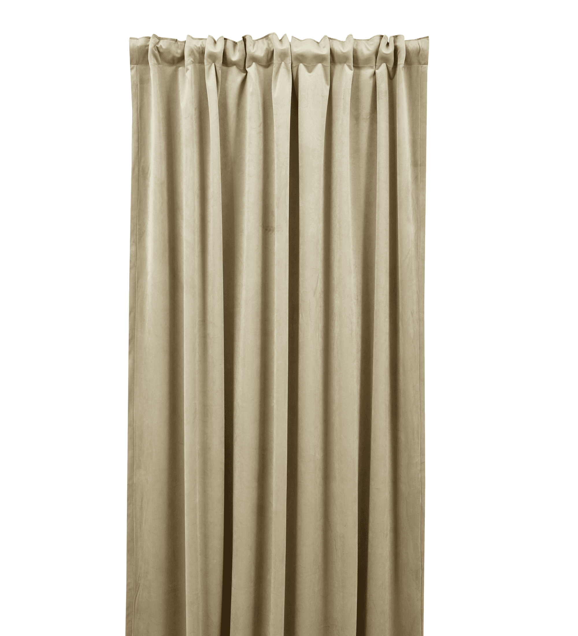 Anna sivuverho sametti beige 280cm