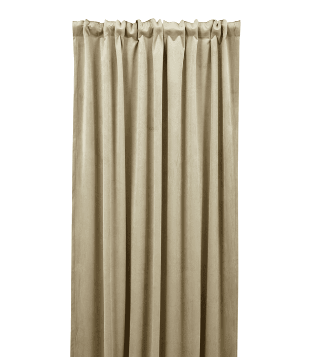 Anna sivuverho sametti beige 280cm