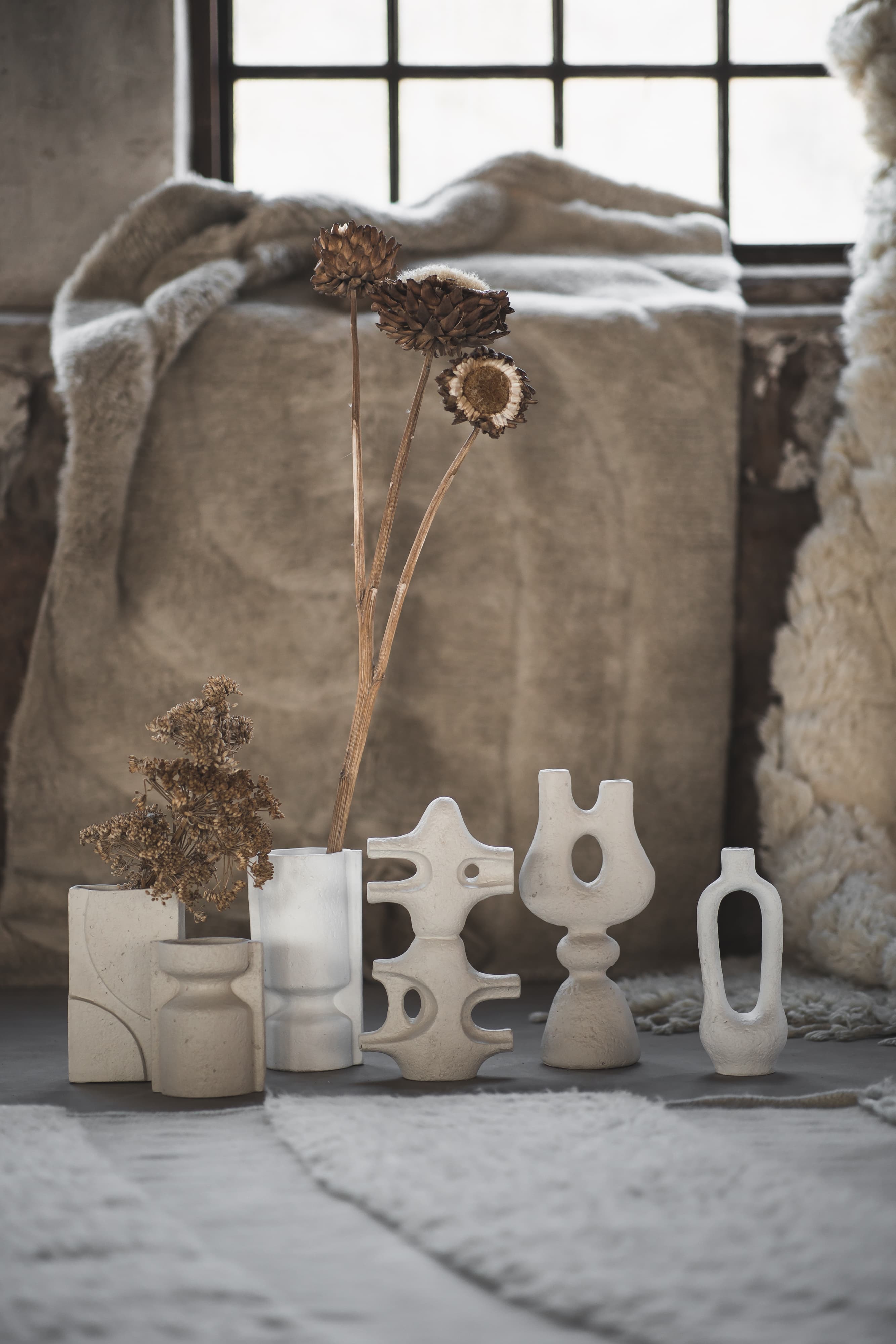 Alba maljakko white l