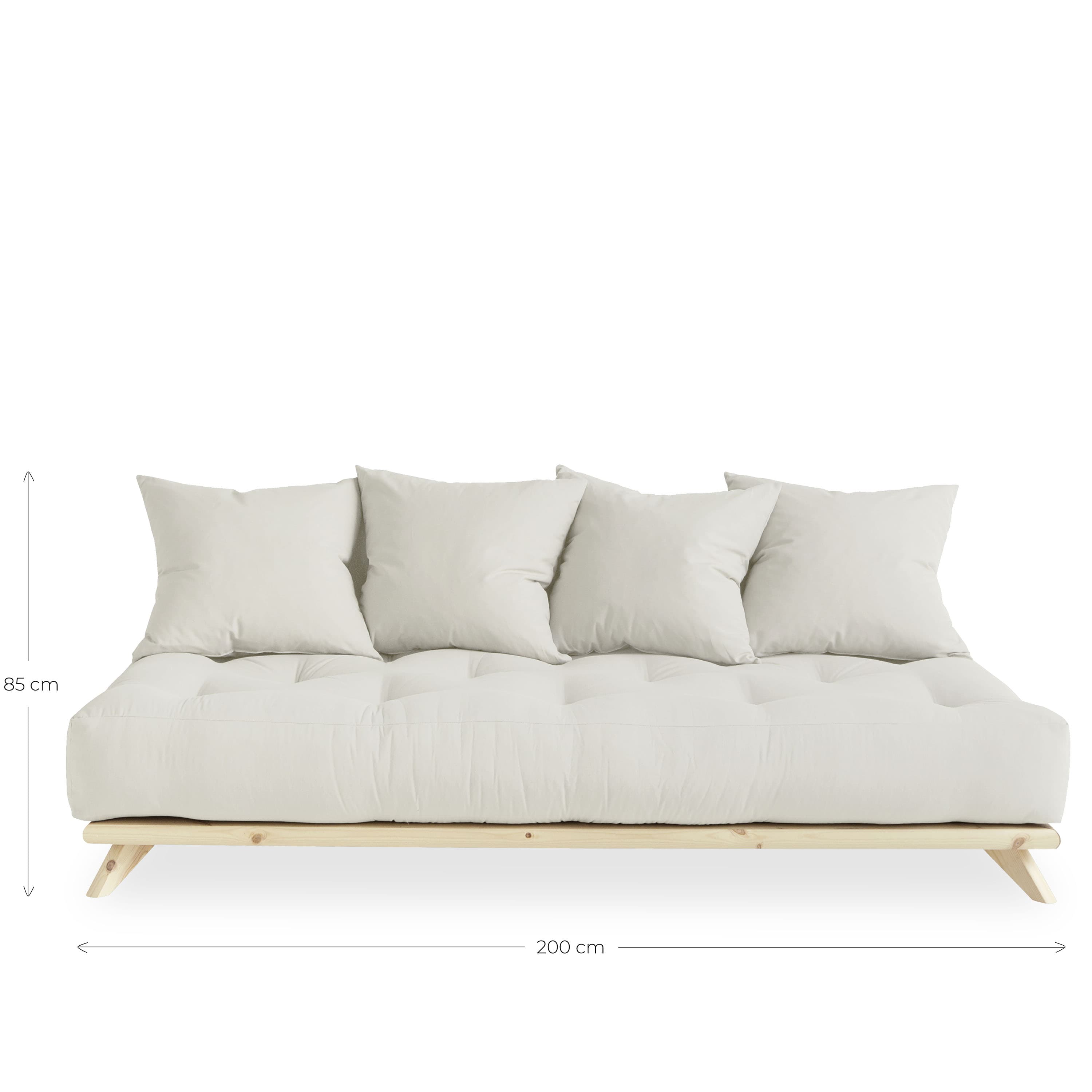 Senza Vuodesohva Luonnollinen/Valkoinen 200 cm