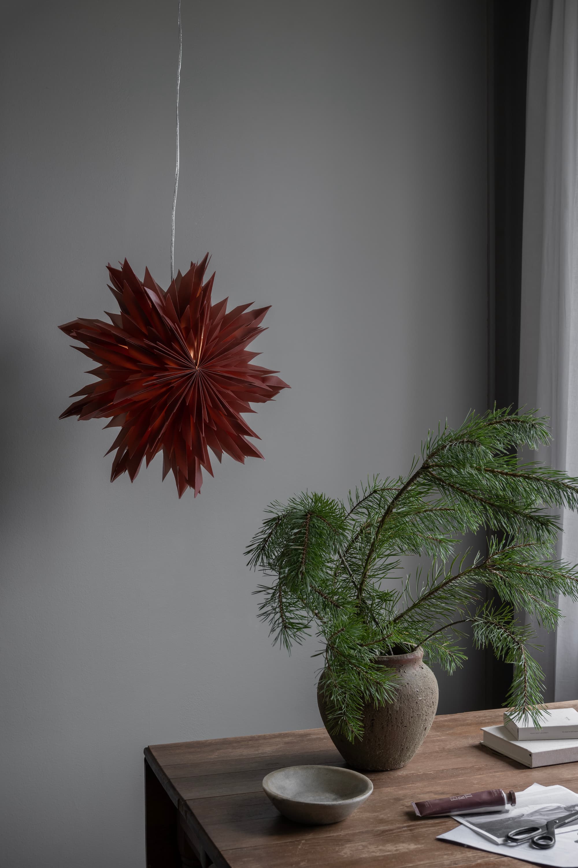 Oslo Joulutähti Red Orchre 44cm