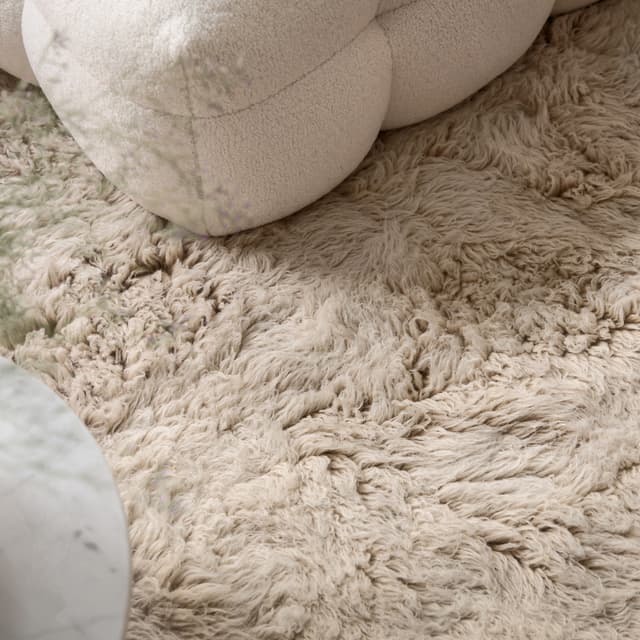 Fluffy Flokati Matto Greige 240 x 350