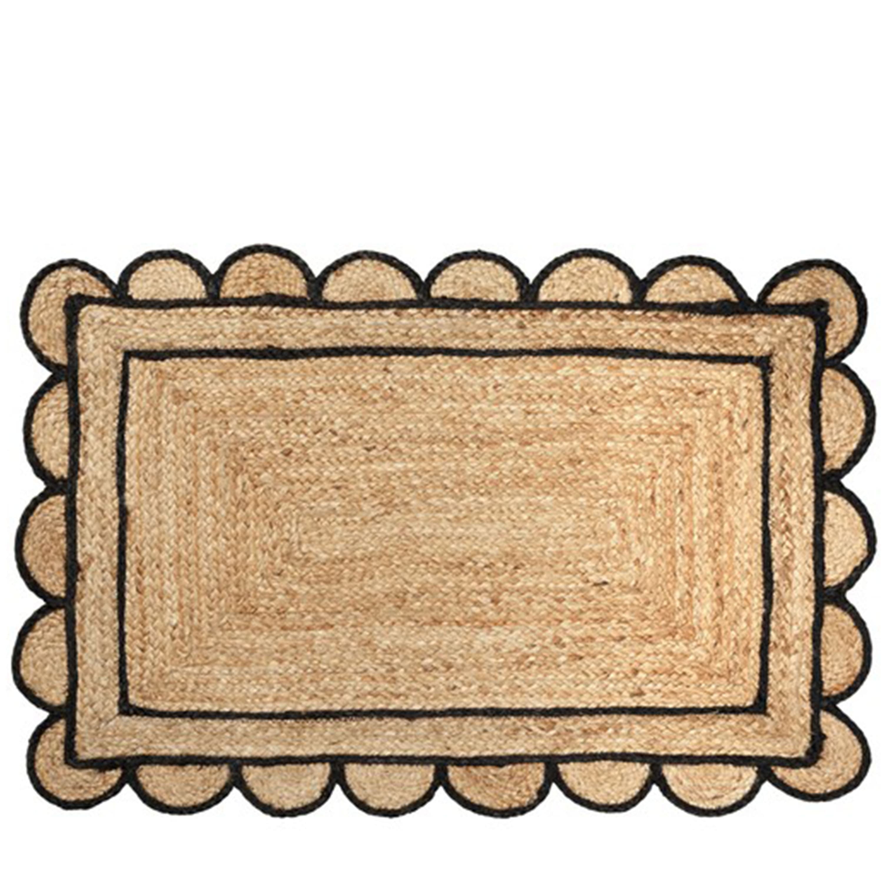 Scallop Ovimatto Musta 60x90