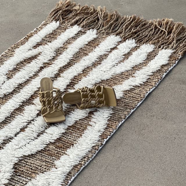 Wahl Jute/Villa Käytävämatto Ruskea/Valkoinen 80x350