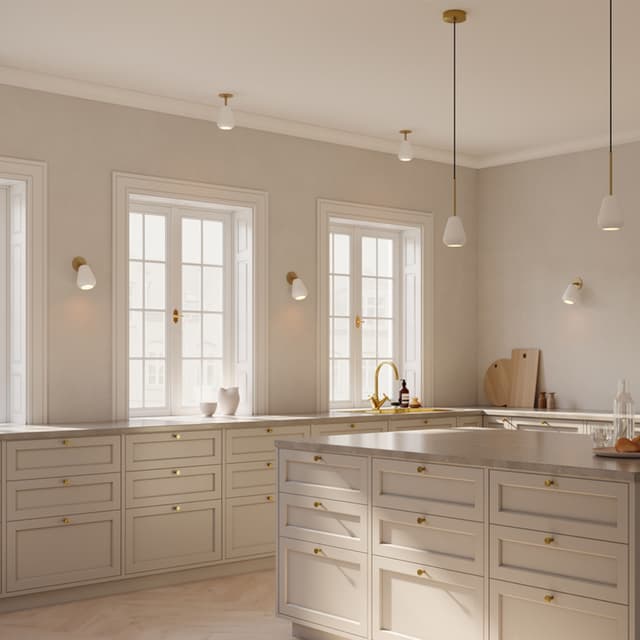 Anoli Spot kattovalaisin Nordic Gold/White