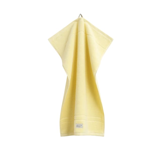 Organic Premium Terry Käsipyyhe Vanilla Yellow 30x50