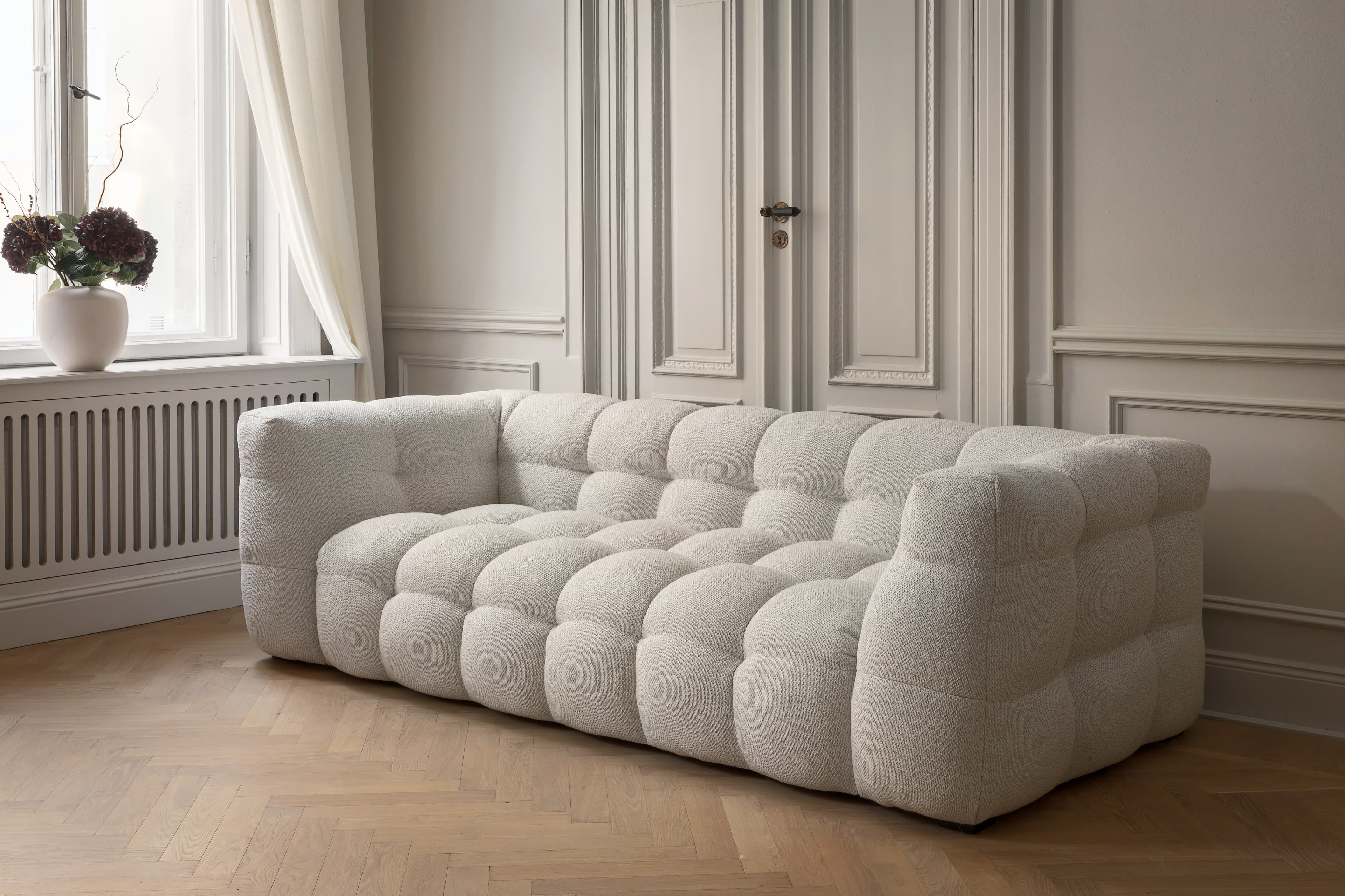 Billie 3-istuttava Sohva Ivory Bouclé