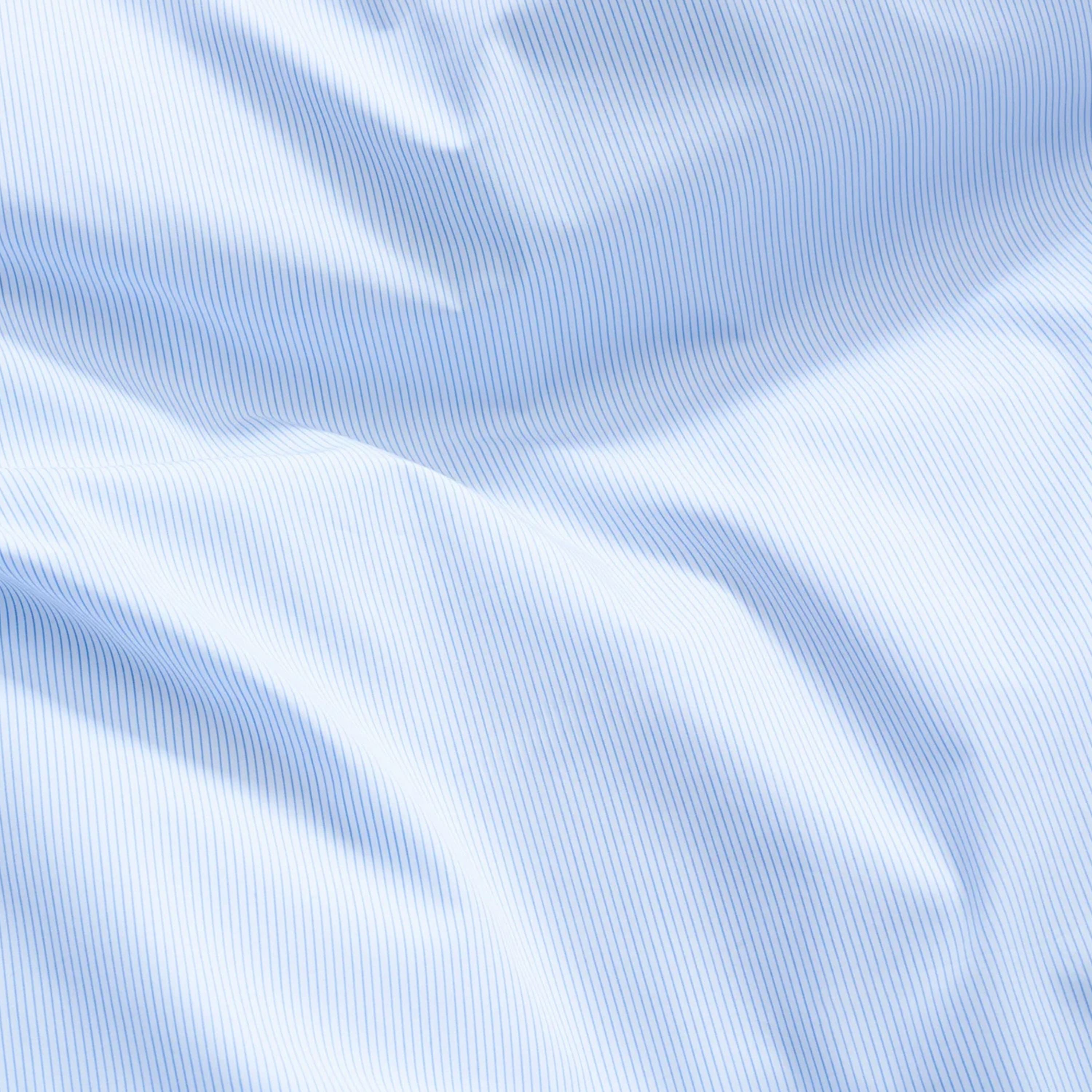 Wall Street Poplin Tyynyliina Light Blue Stripes 50x60