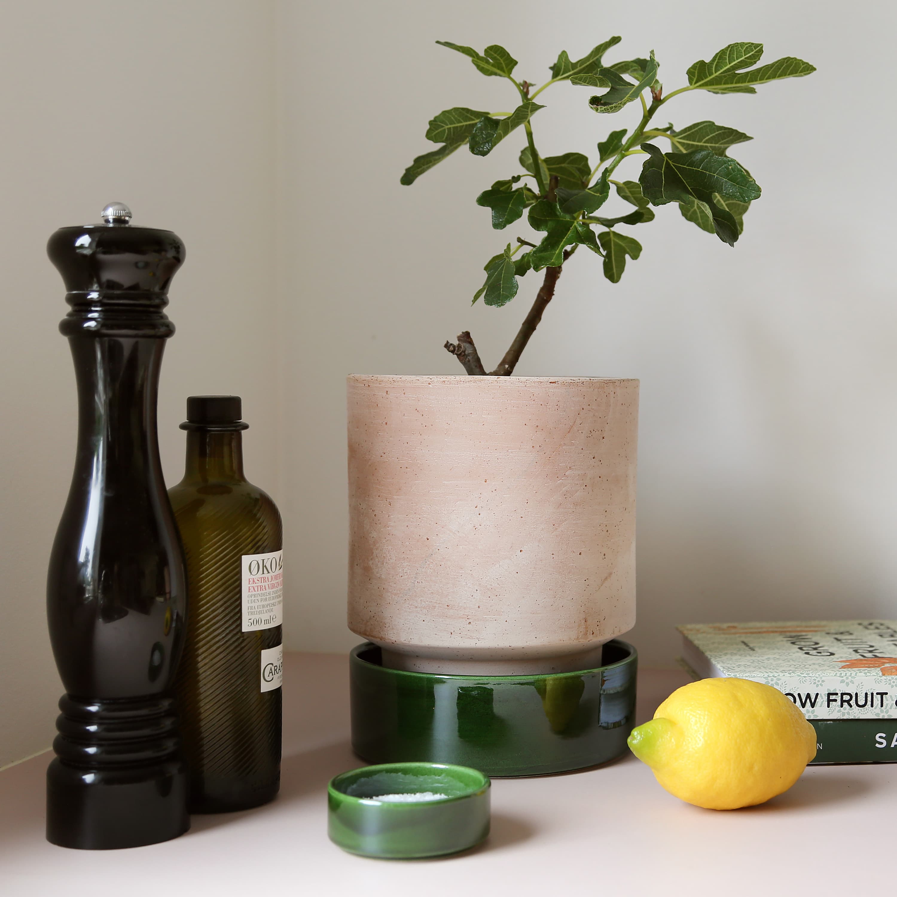 Hoff‑ruukku Raw Rosa Terrakotta Ø30