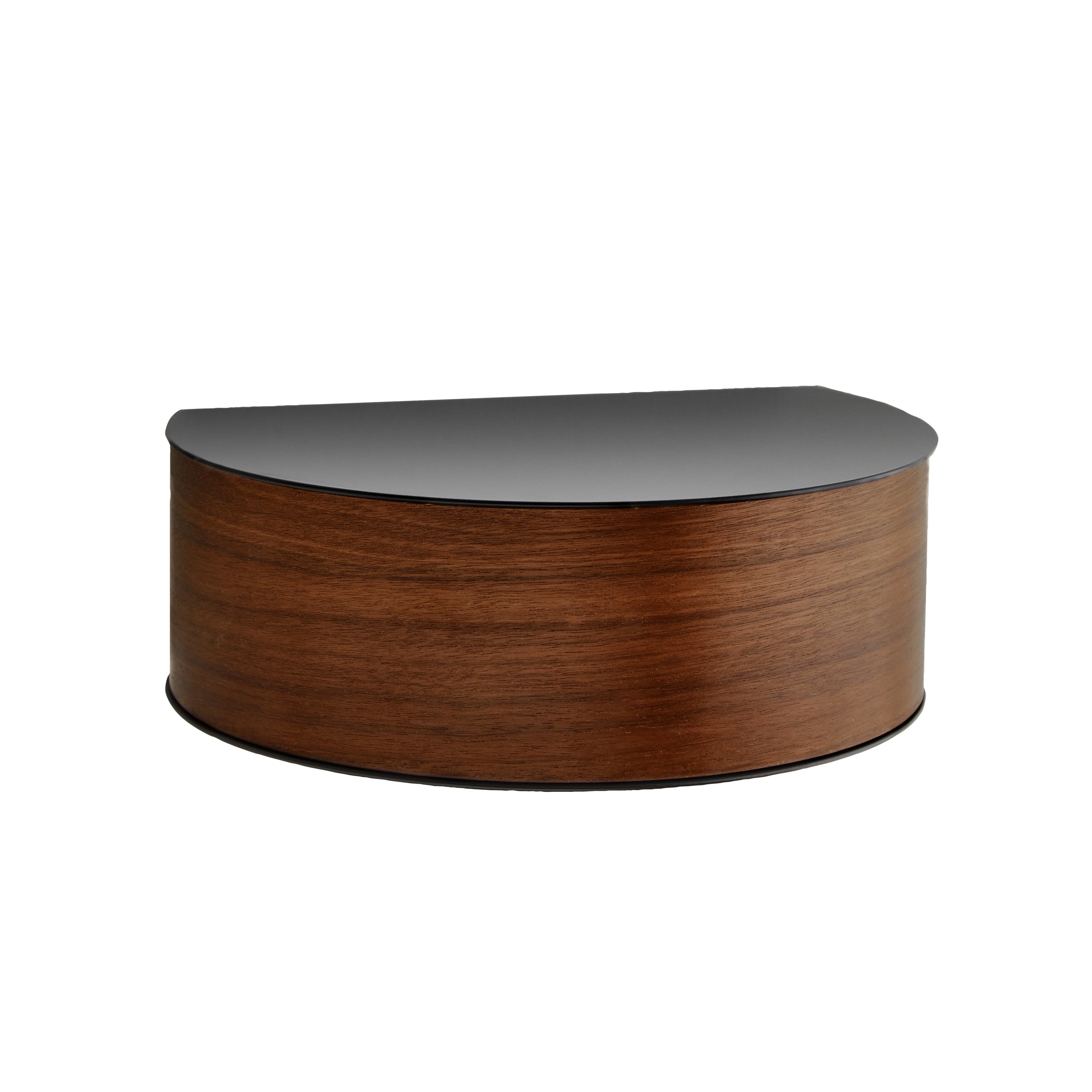Wallie seinähylly black/walnut